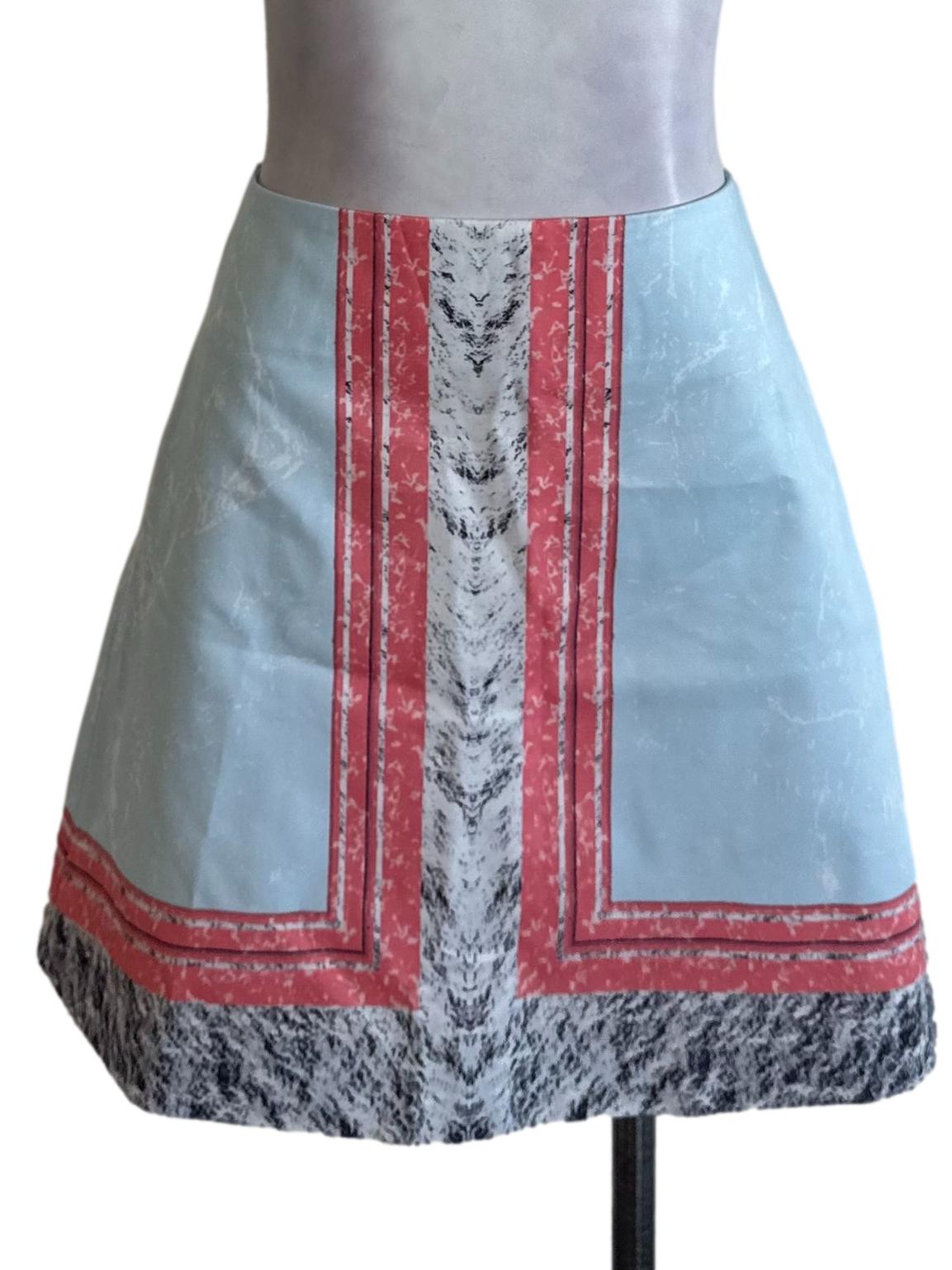 Multicolour Pattern Mini Skirt