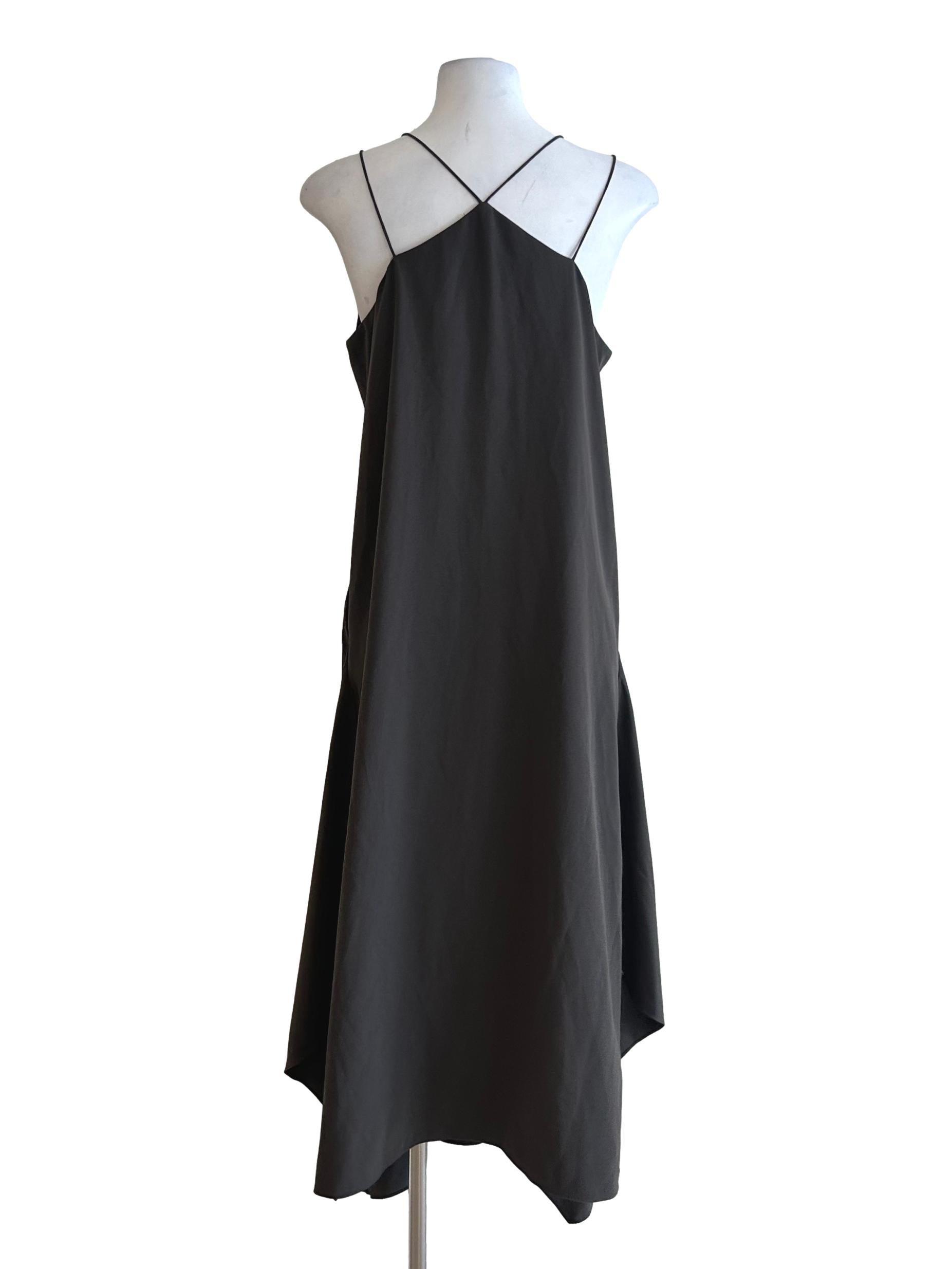 Shadow Grey Slit Dress