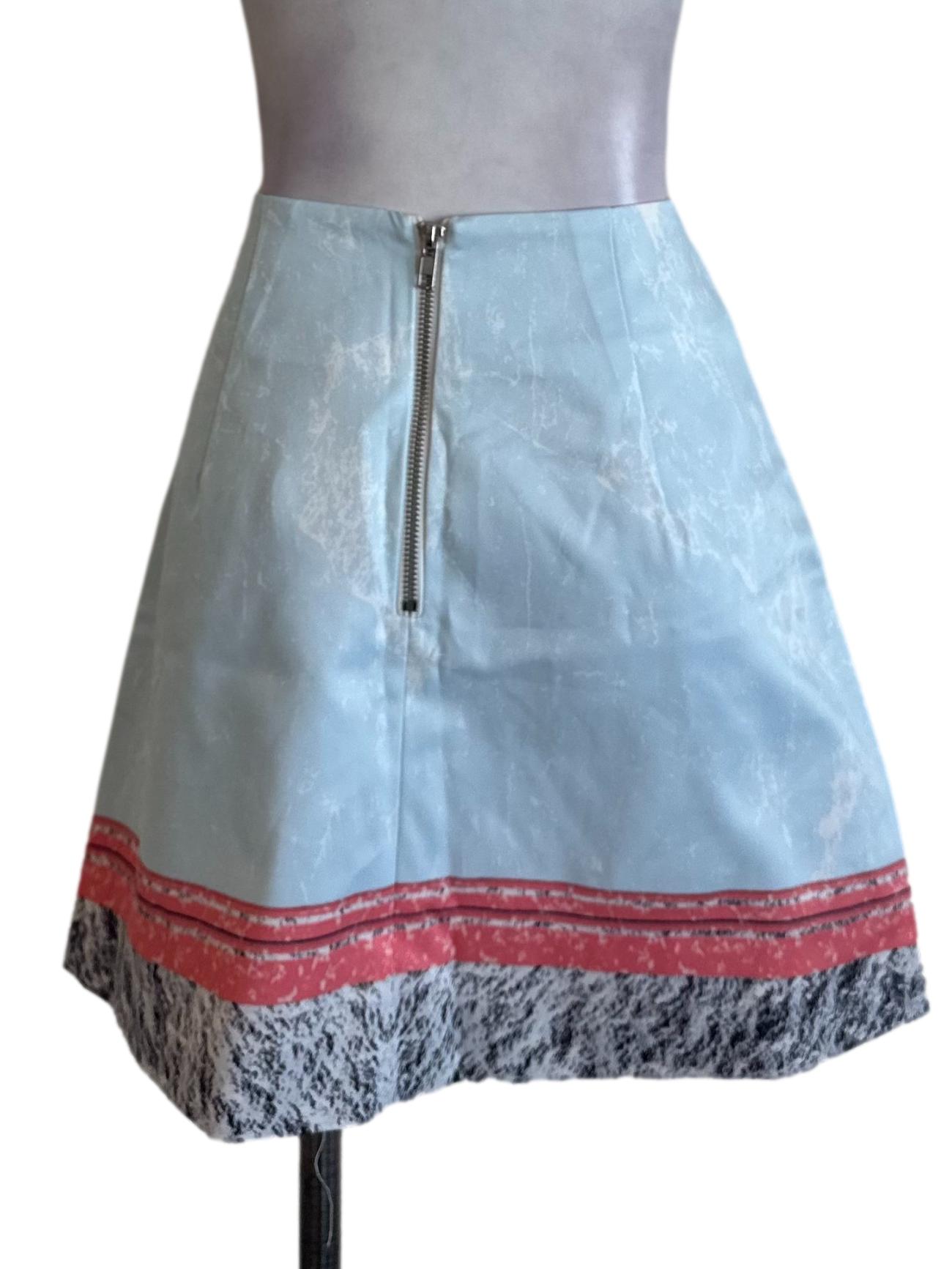 Multicolour Pattern Mini Skirt