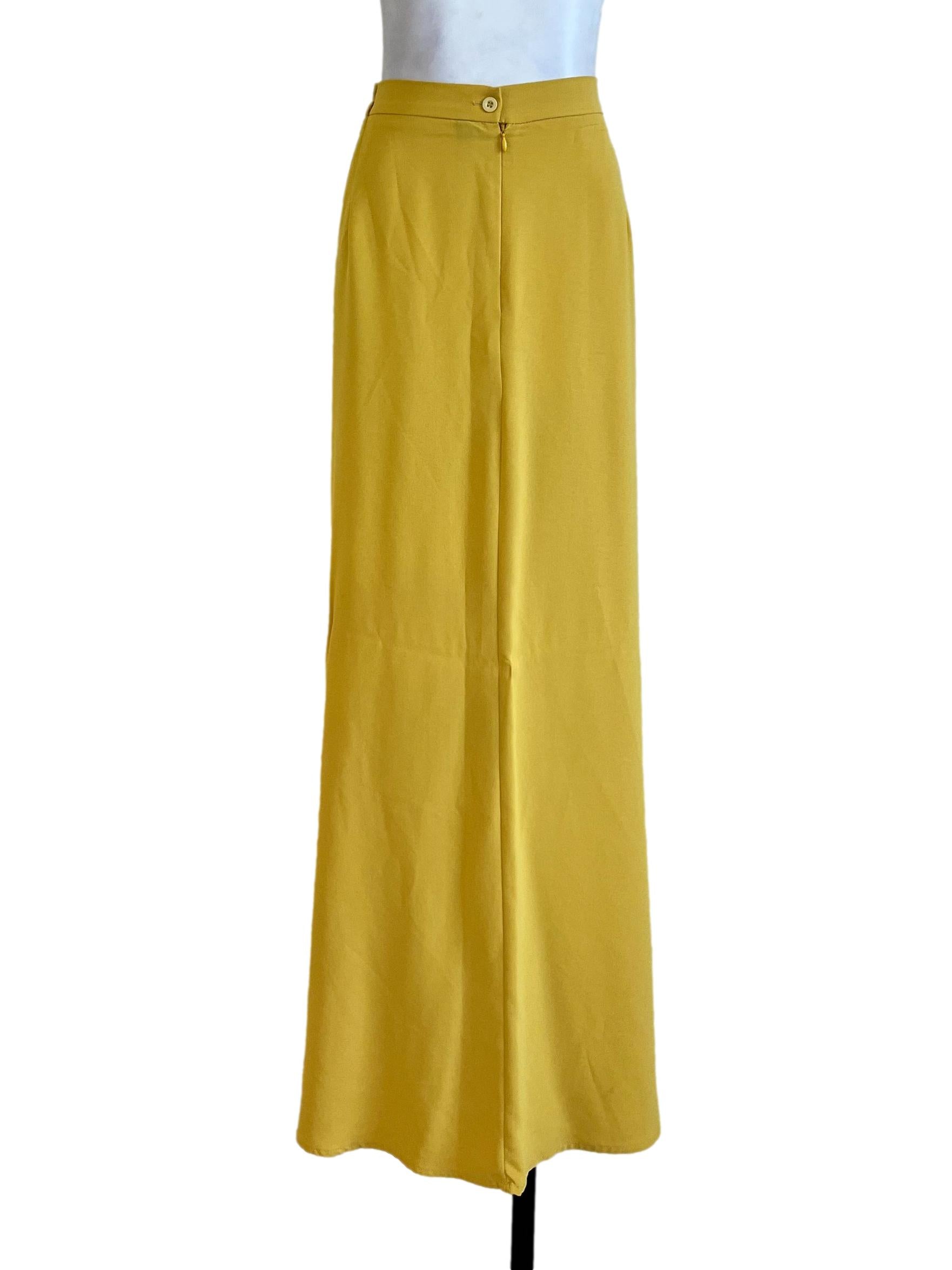 Yellow Plain Pants