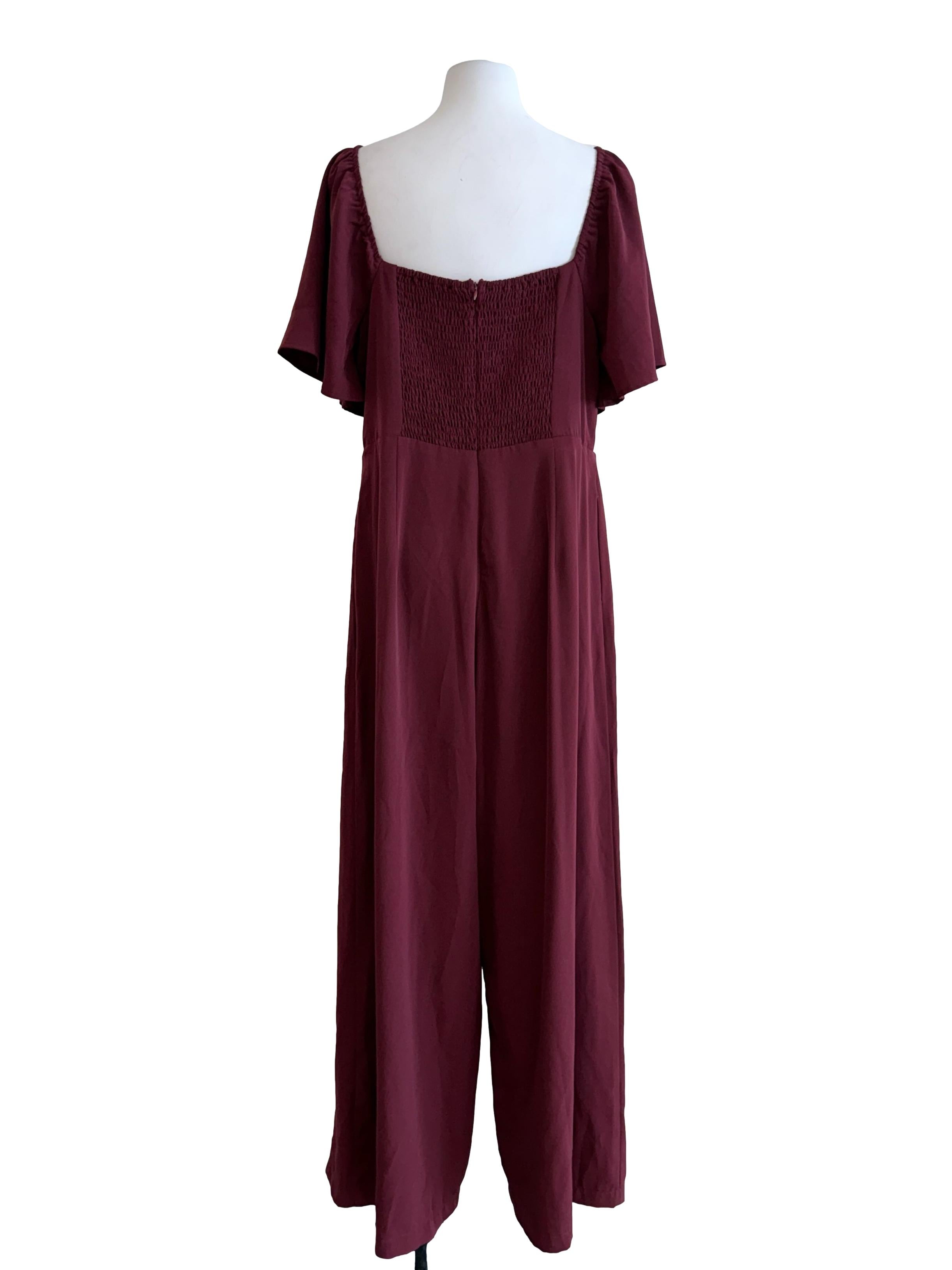 Cherry Off-Shoulder Jumpsuit