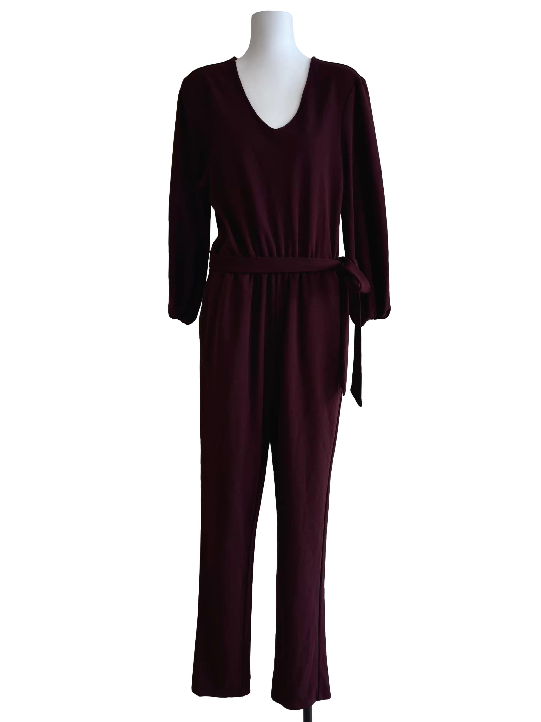 Maroon Sandra Jumpsuit CSN