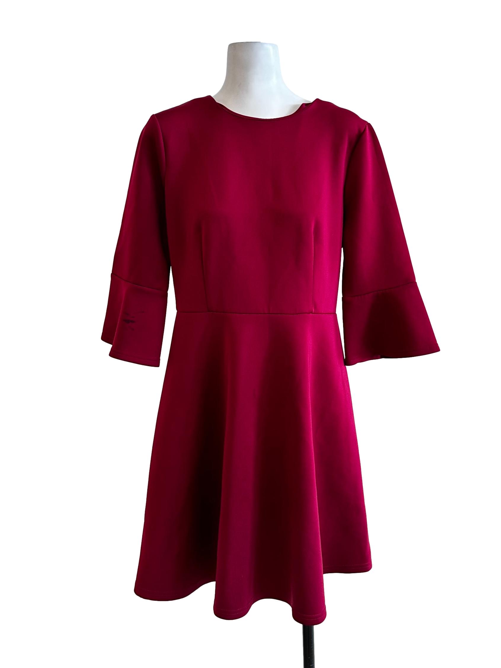 Apple Red Round Neck Dress
