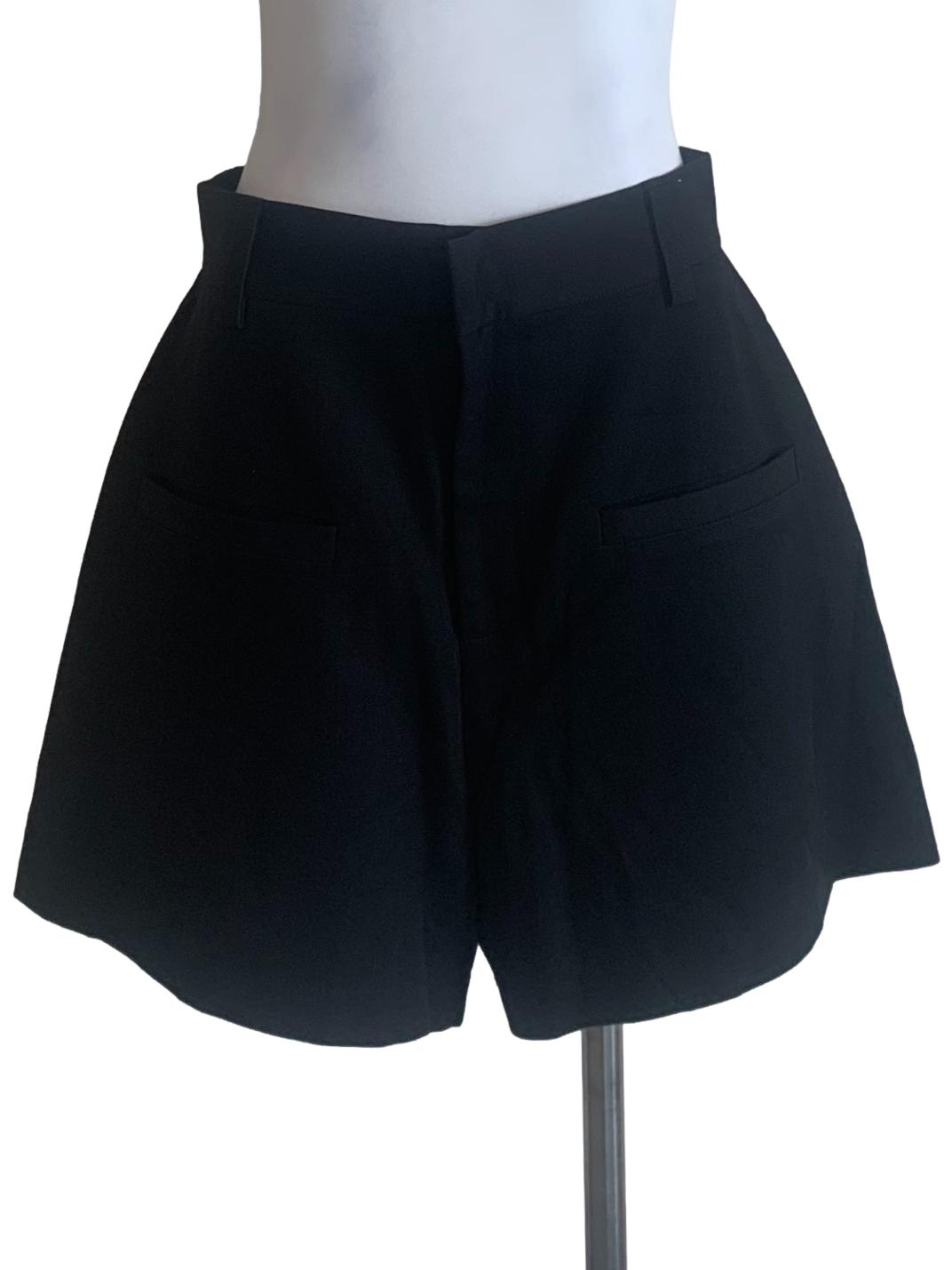 Crow Black Loose Shorts