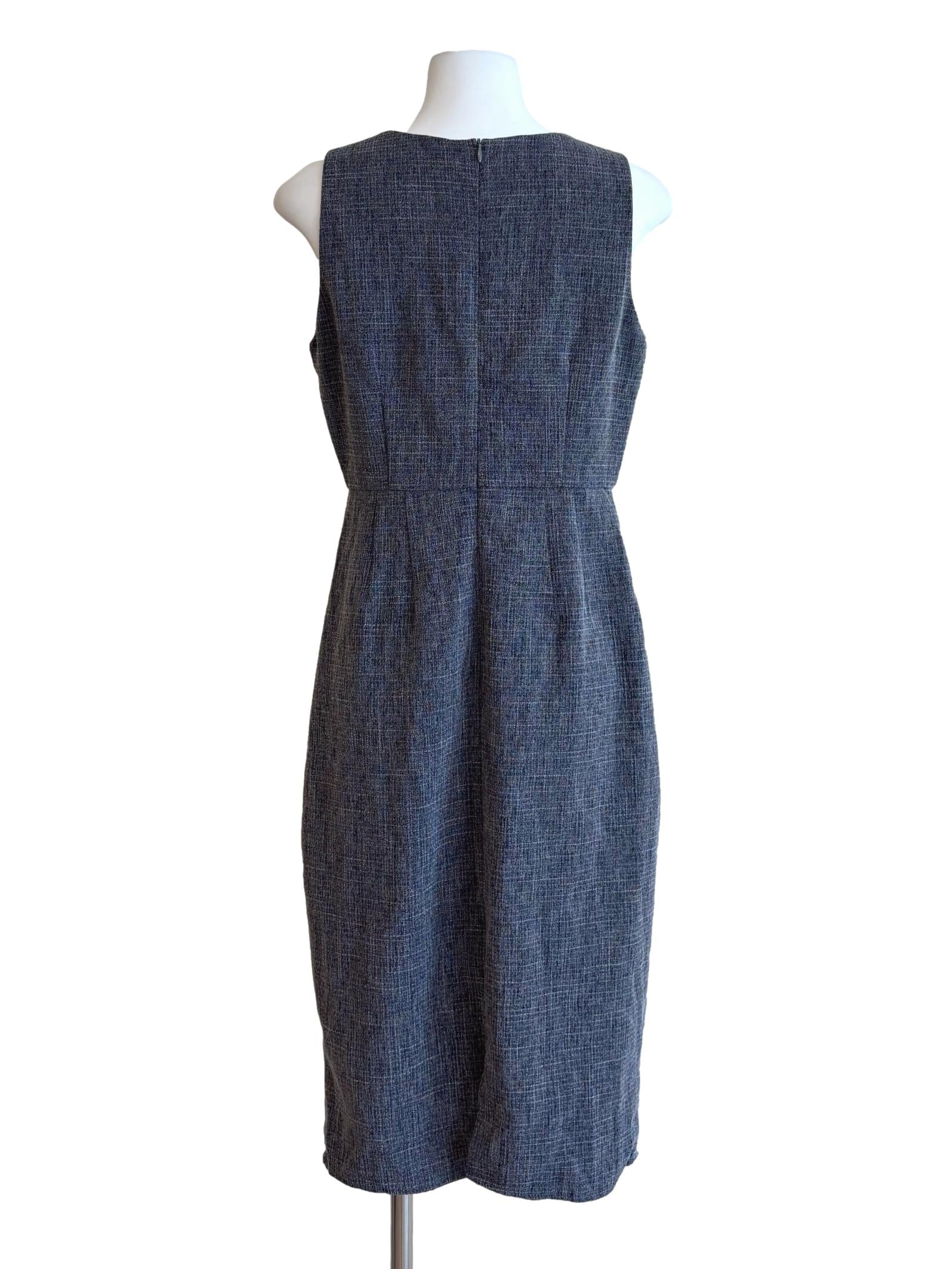 Grey Sleeveless Pencil Dress TCL