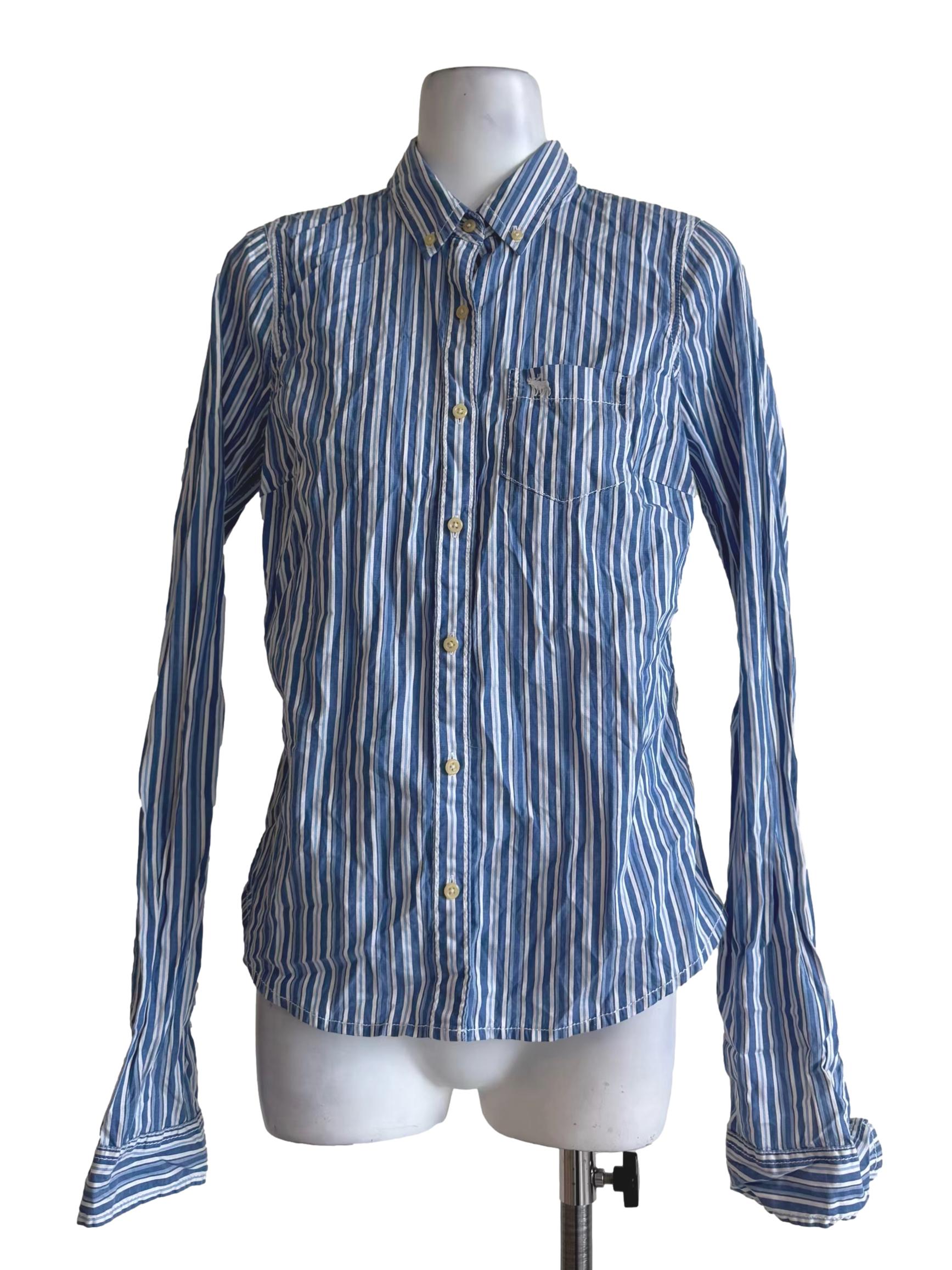 Multi Blue Stripes Blouse
