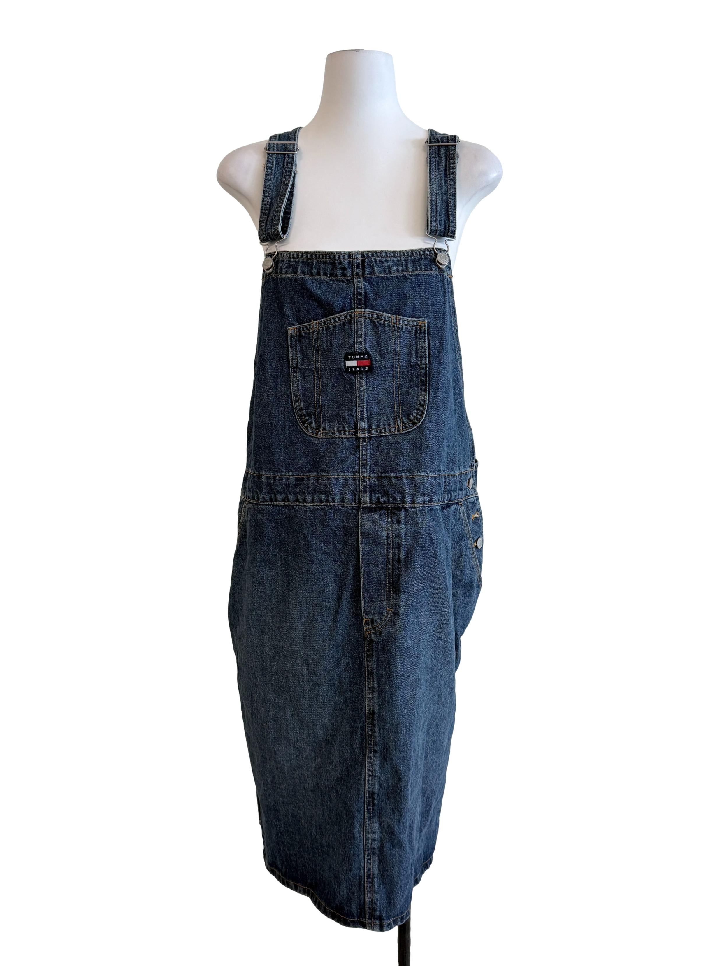 Blue Denim Dungaree Dress