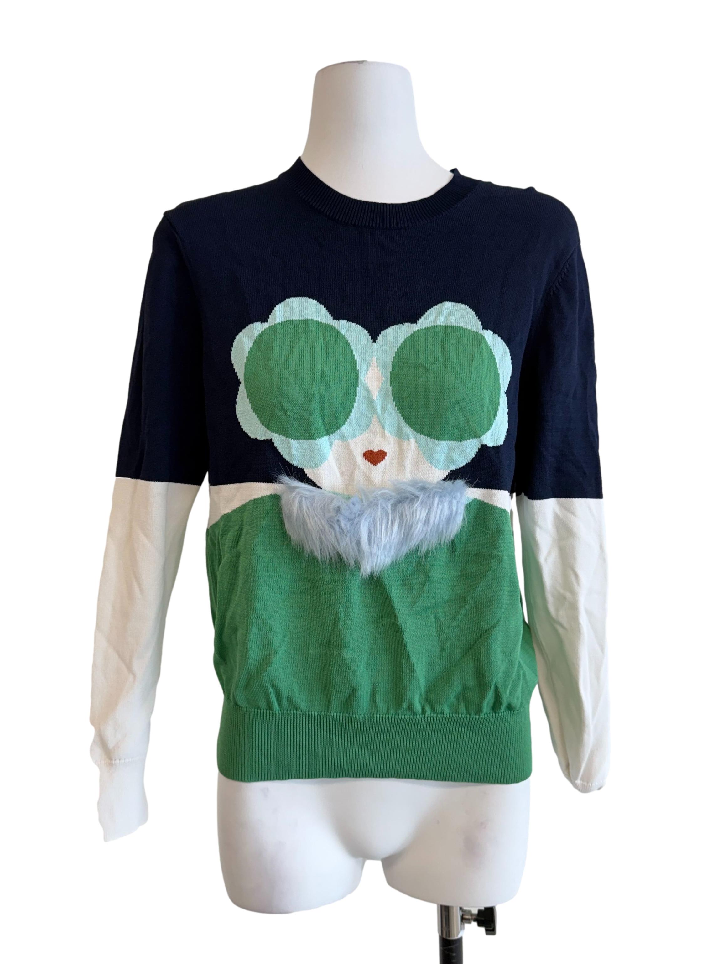 Multicolor Printed Knit Top