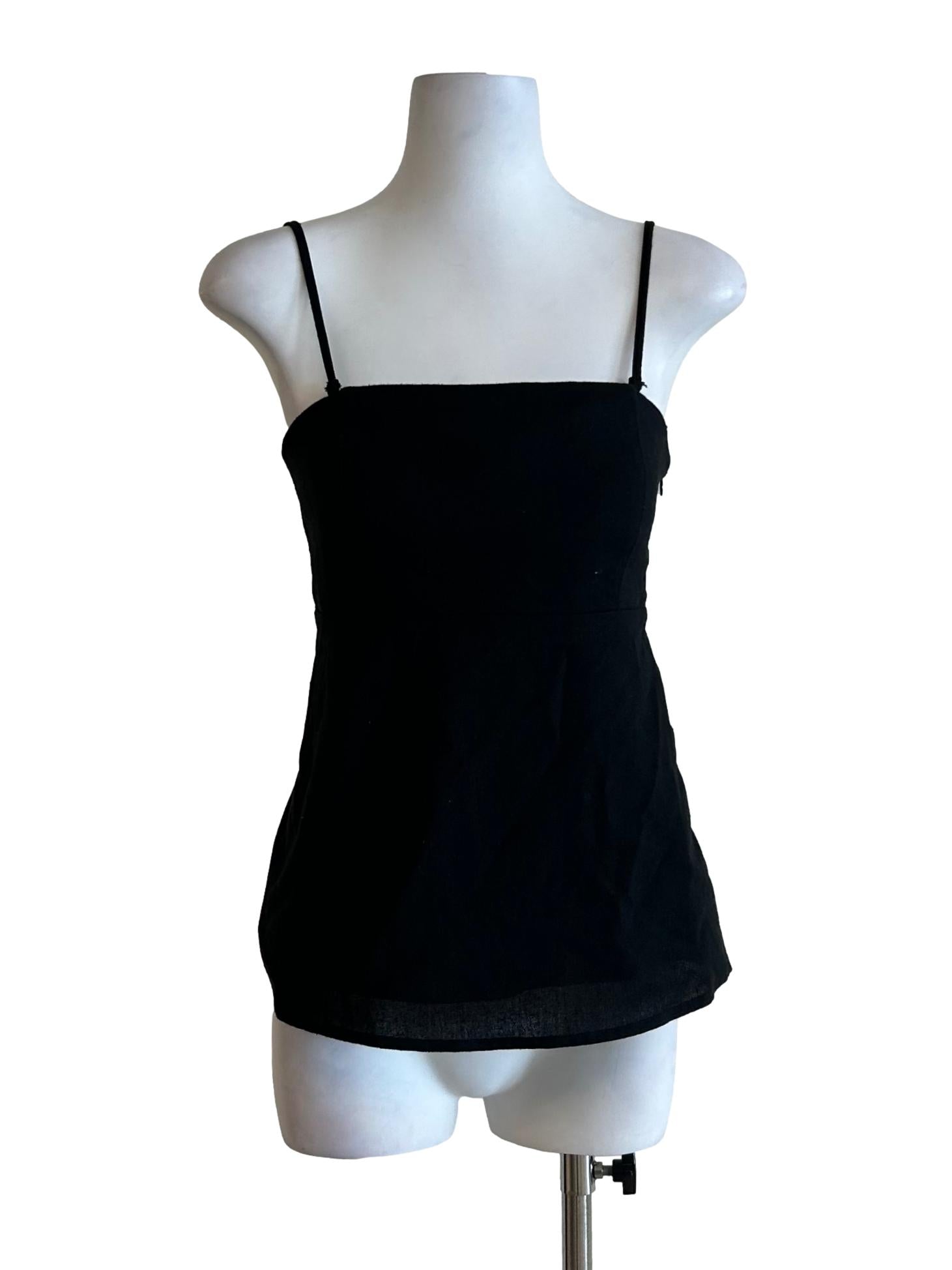 Jade Black Cami Top