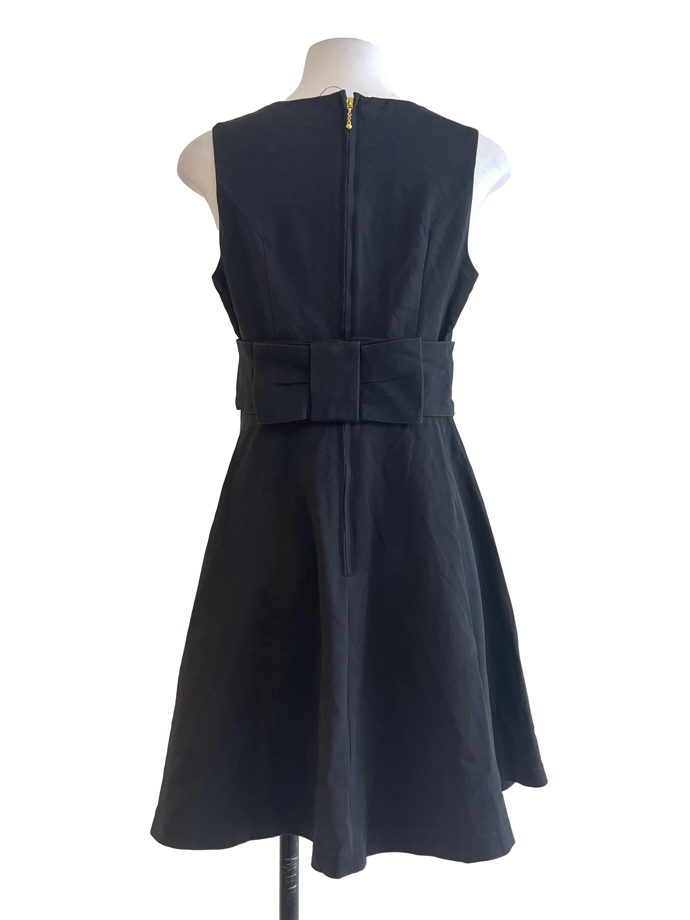 Jet Black Halter A-Line Sleeveless Dress