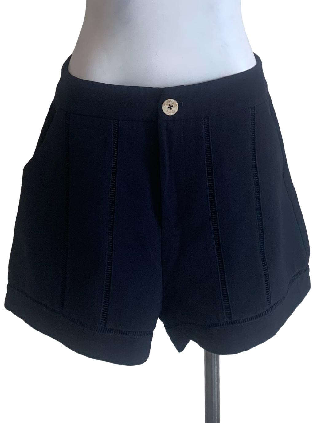 Indigo Blue Structured Shorts