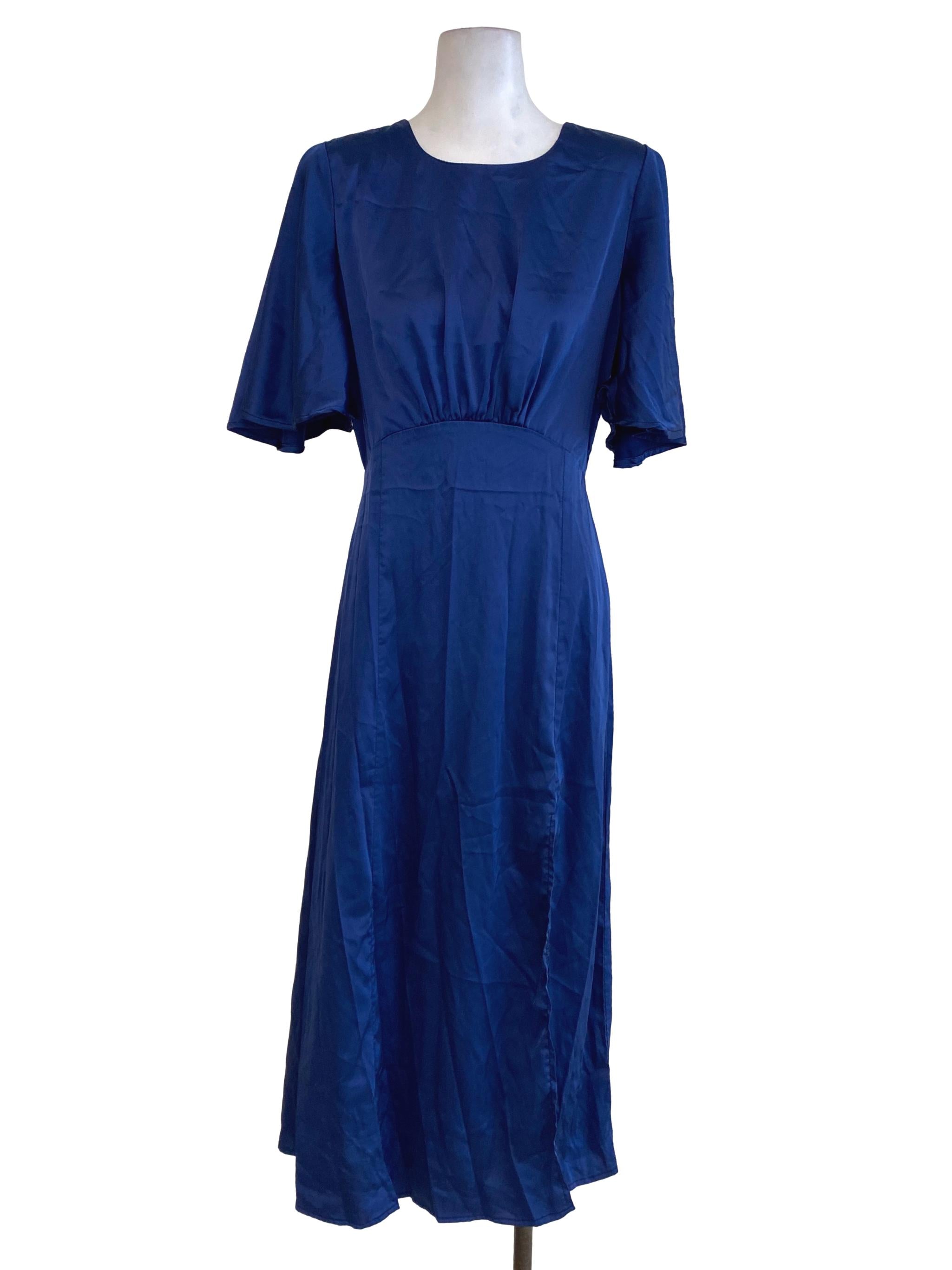 Blue Slip Dress | REFASH