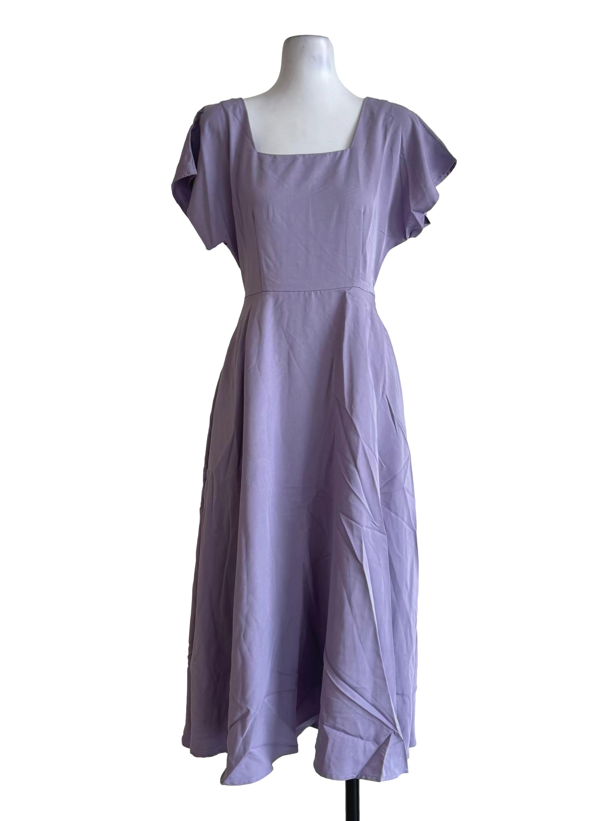 Dusty Purple Empire Dress