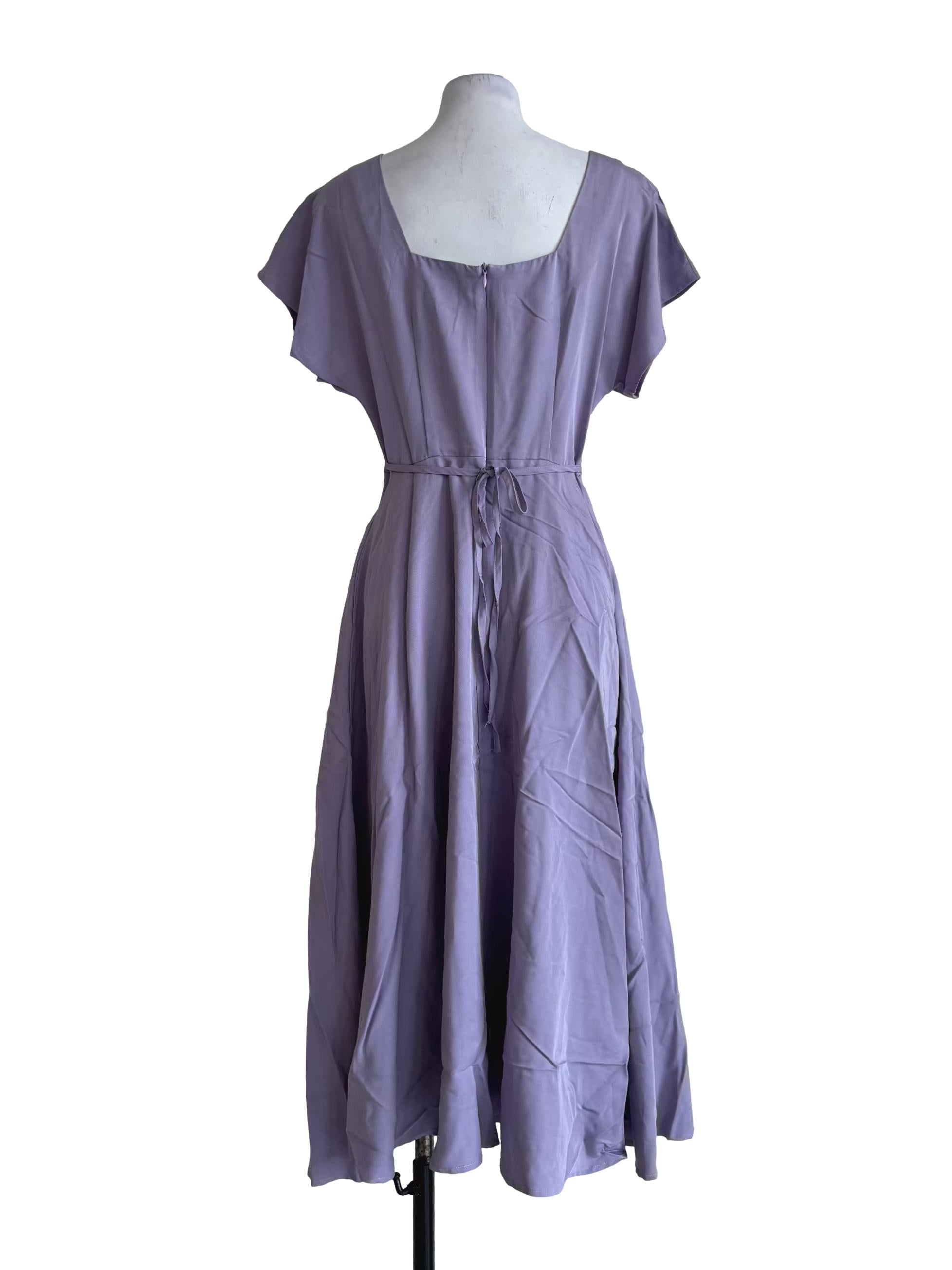 Dusty Purple Empire Dress