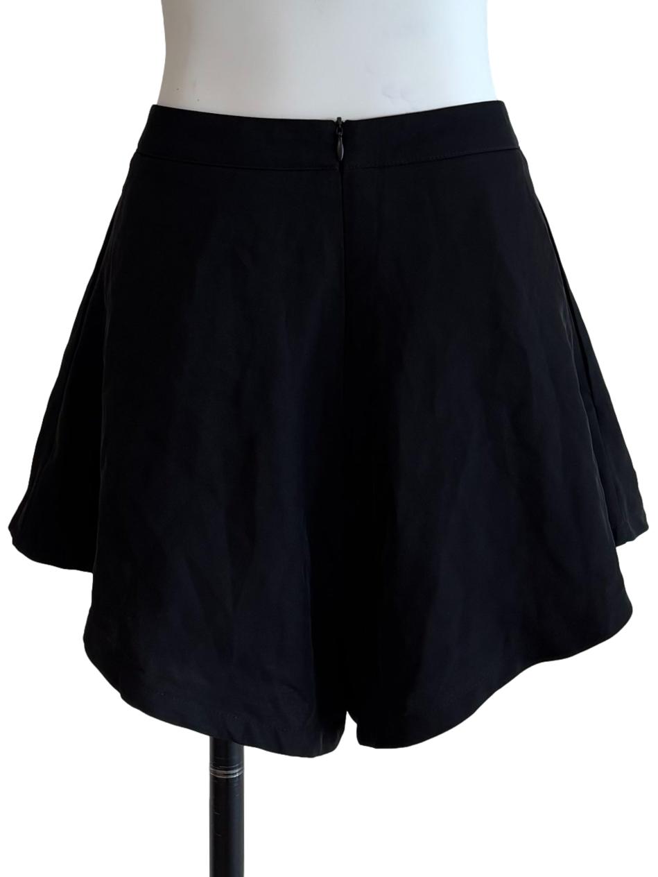 Jet Black Wide Shorts