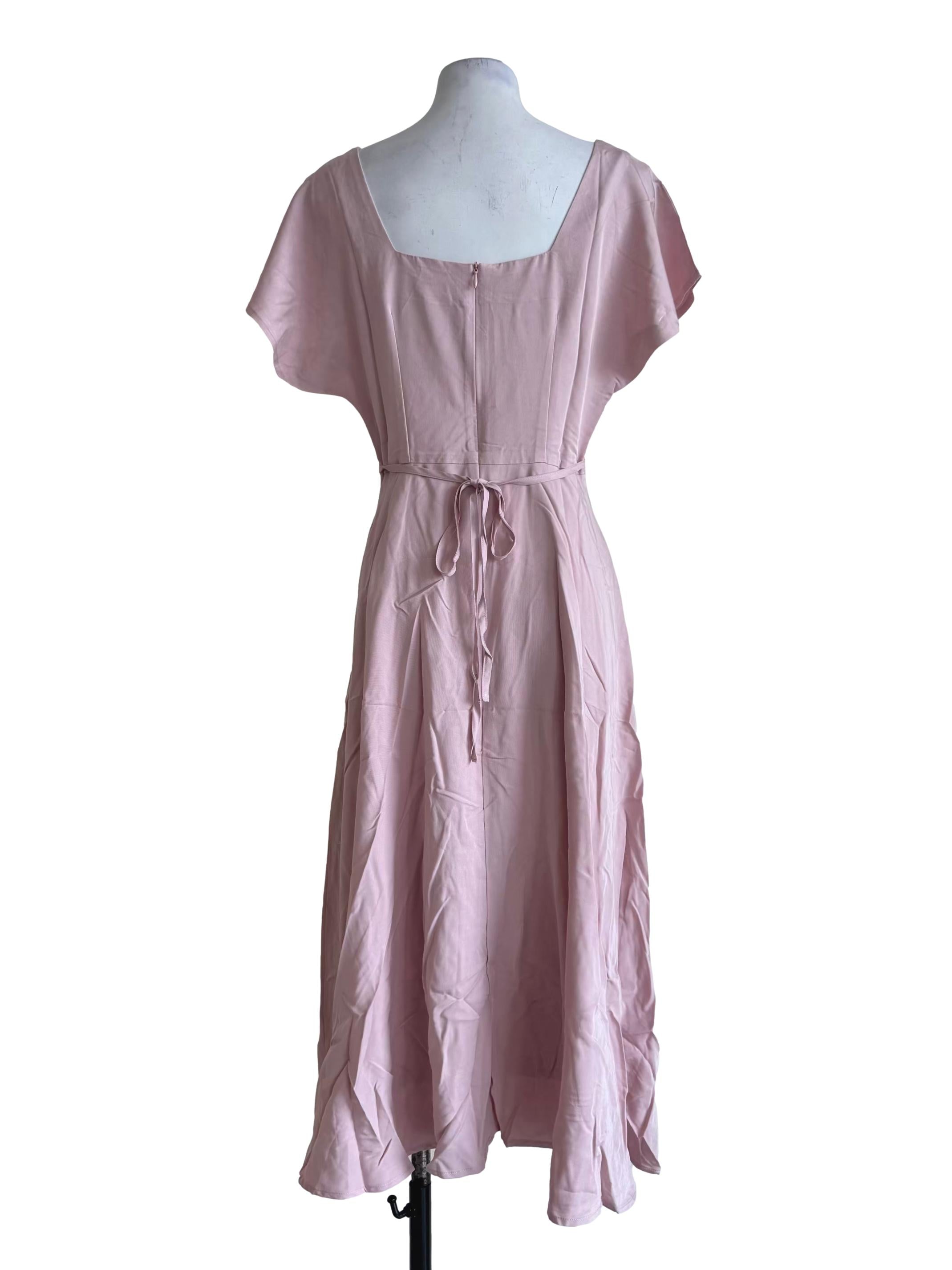 Rose Pink Empire Dress