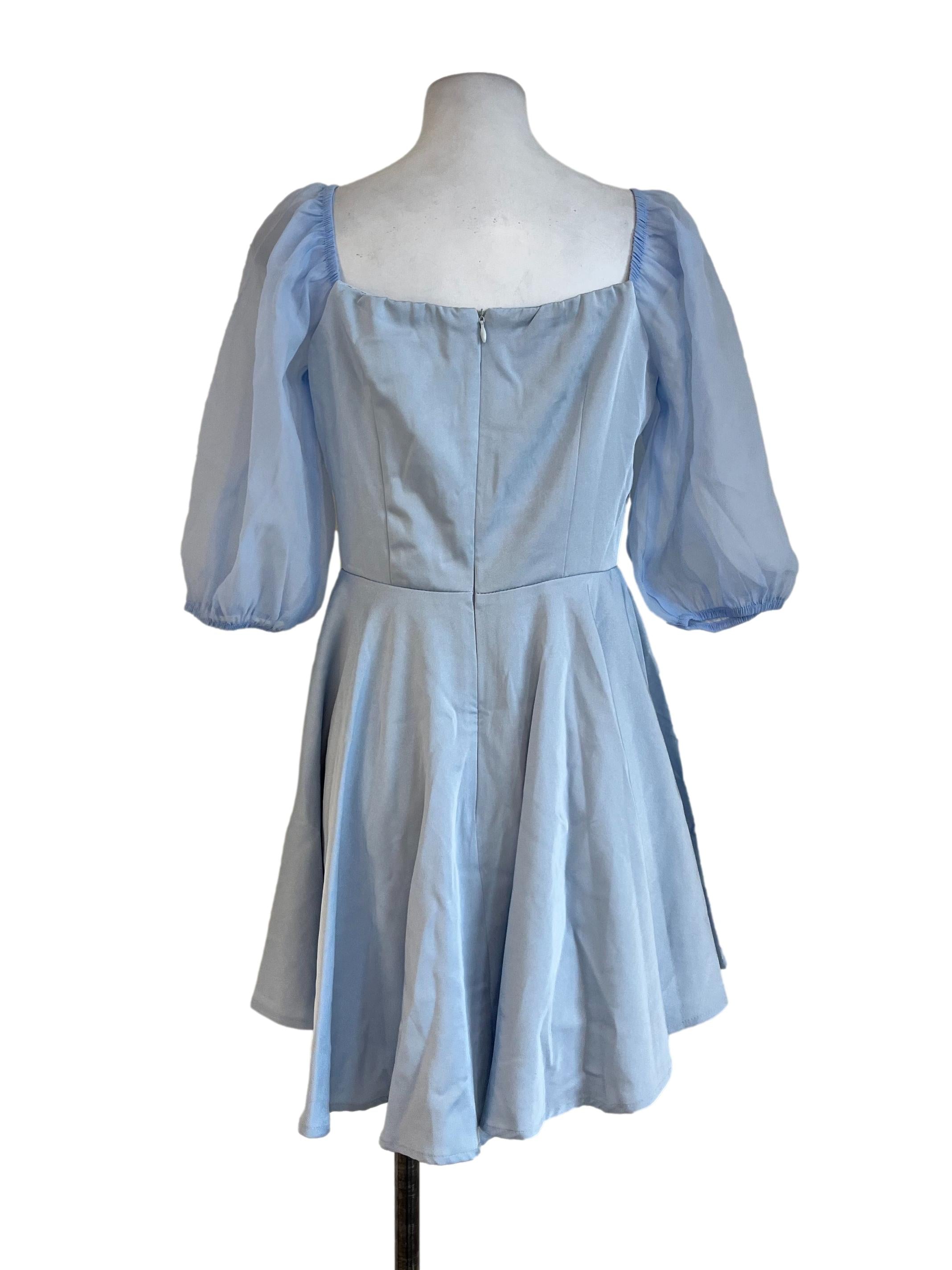 Blue Simple Anti Slip Tape Rompers