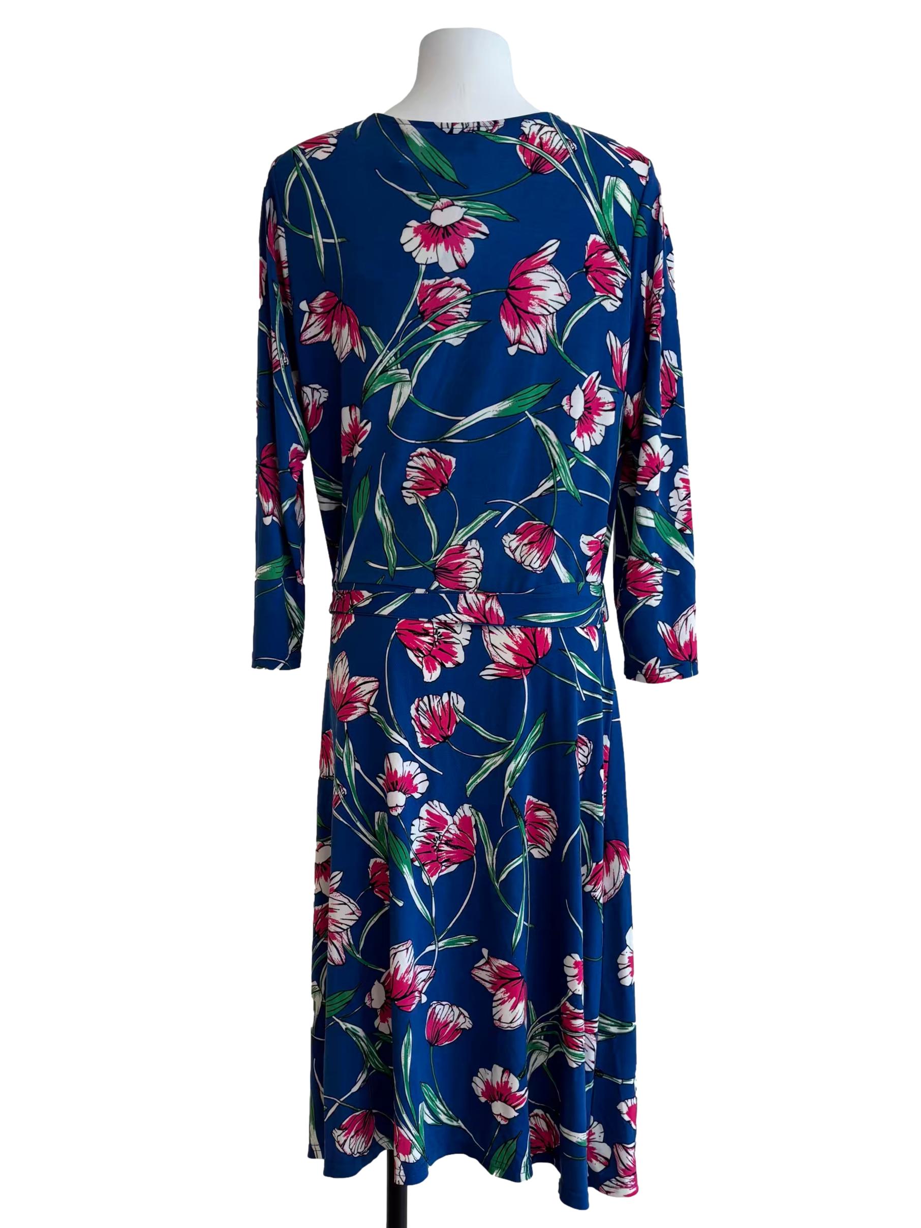Blue Wild Tulips Perfect Wrap Dress CSN