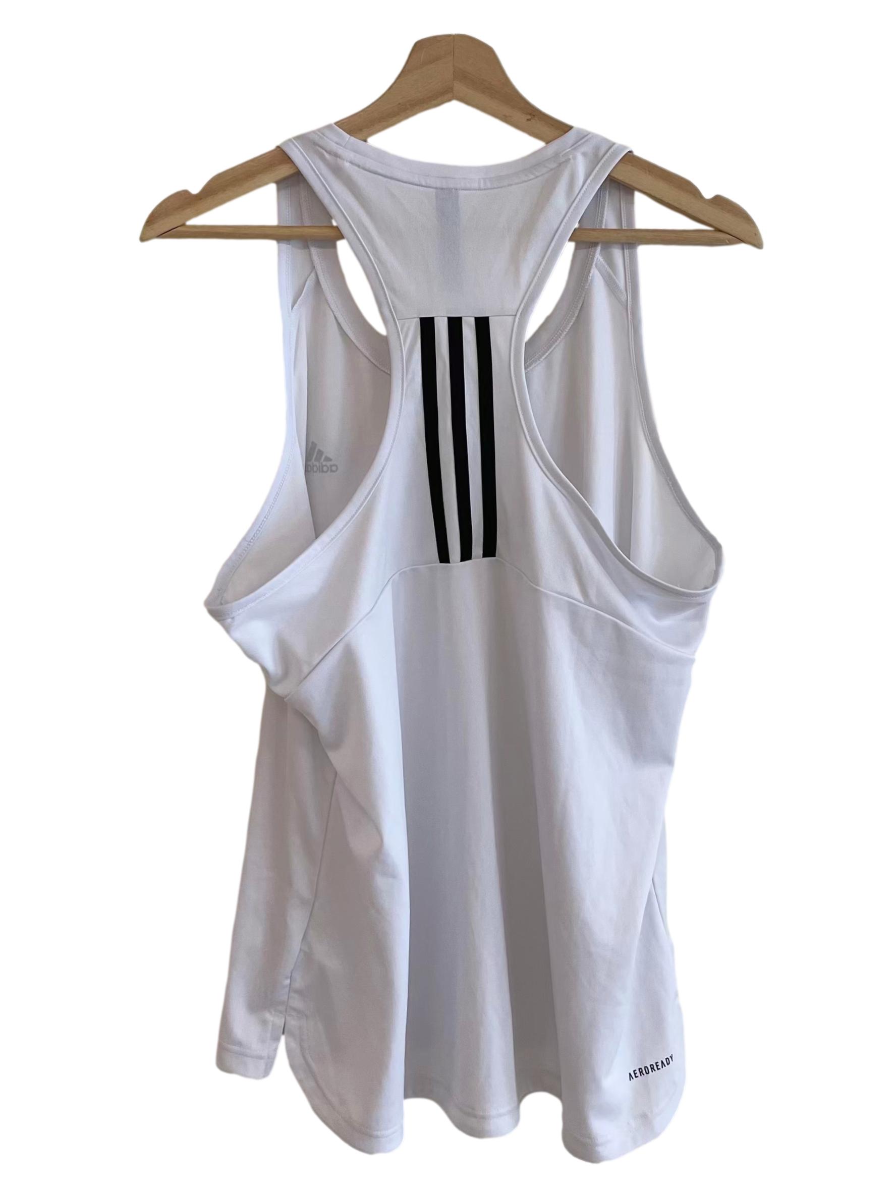 White Logo Tank Top