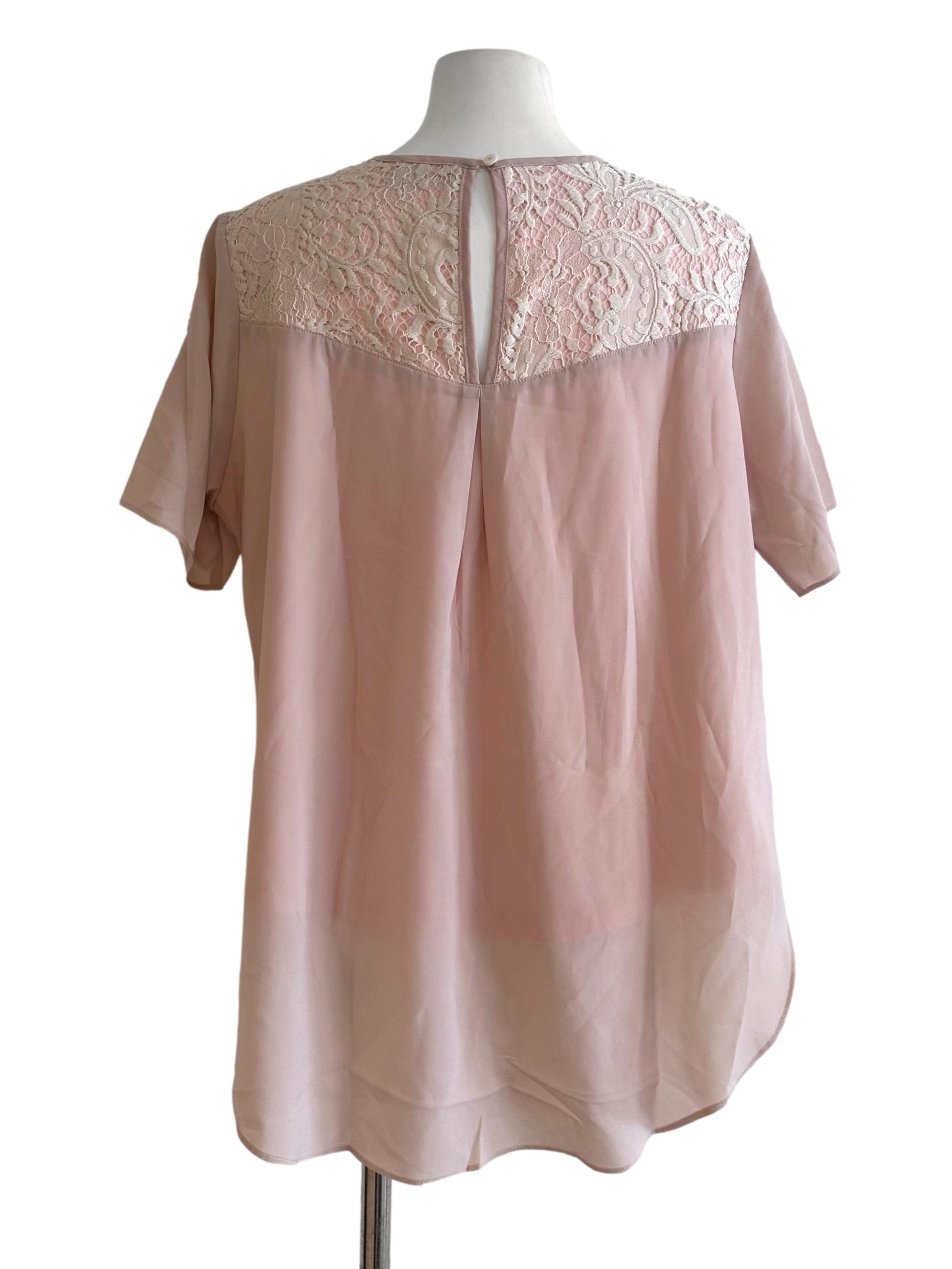 Light Pink Lace Top TCL