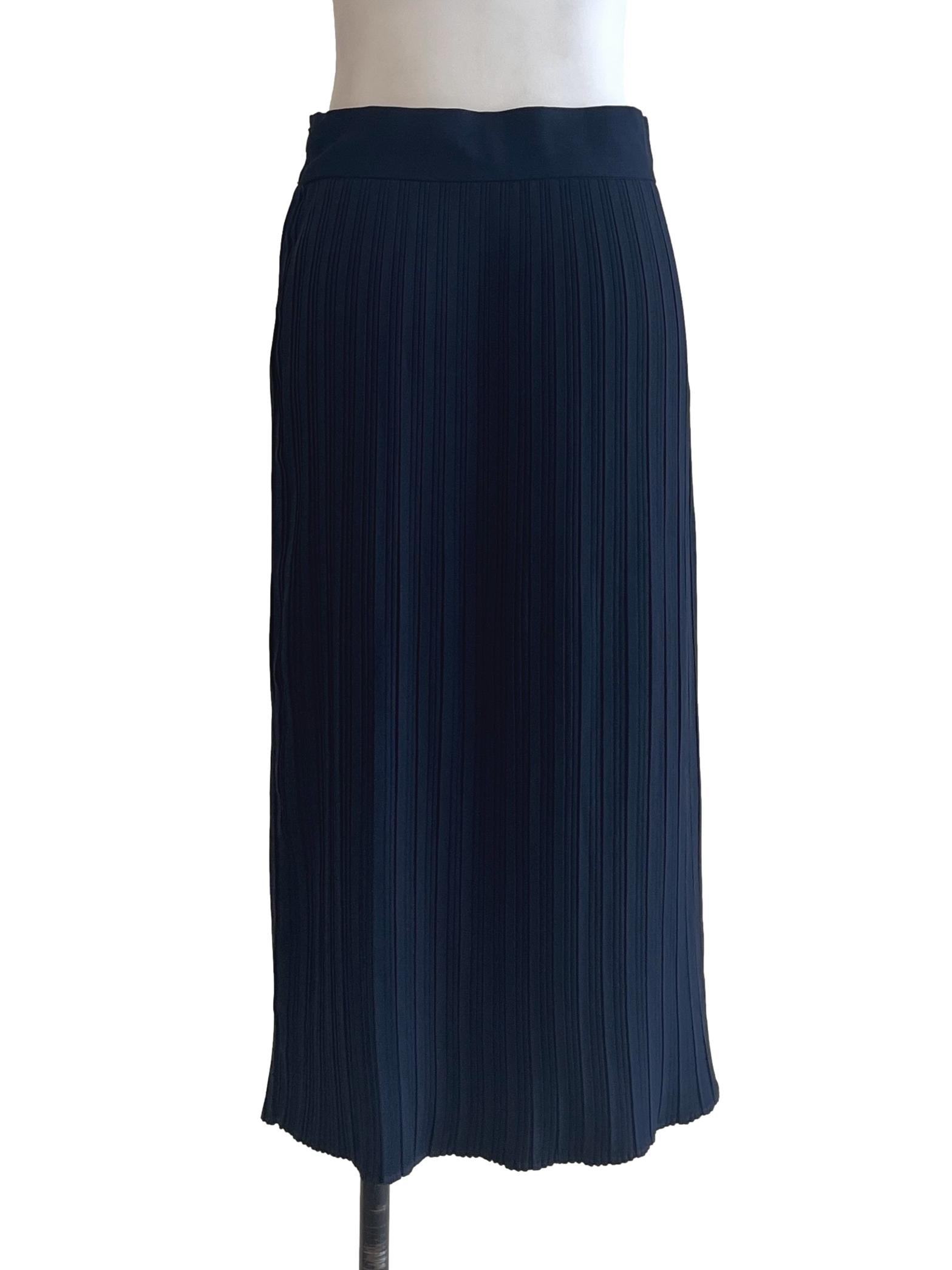 Denim Blue A-Line Skirt OSN