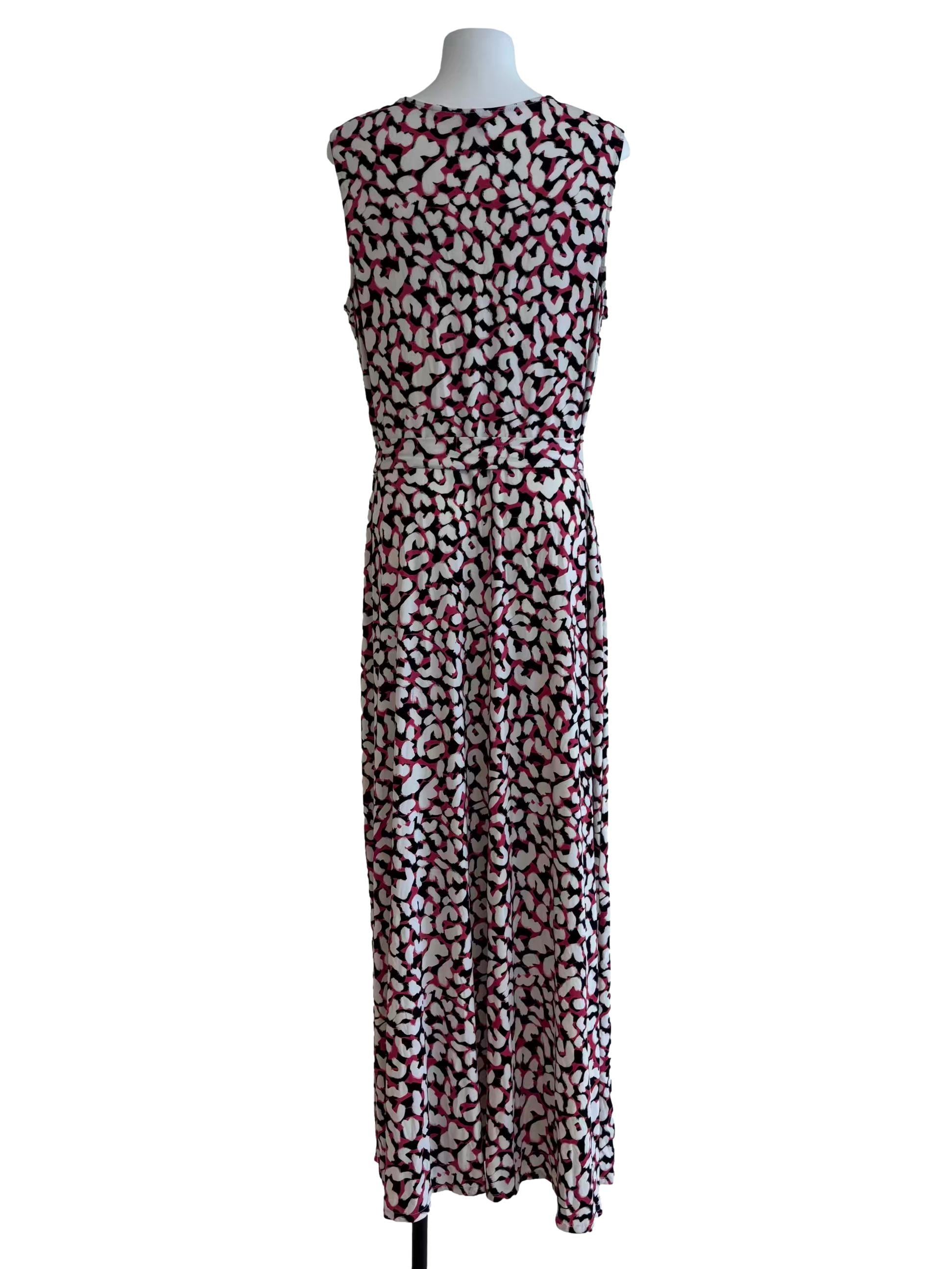 Pink Perfect Wrap Maxi Dress In Leopard Fruit Dove CSN