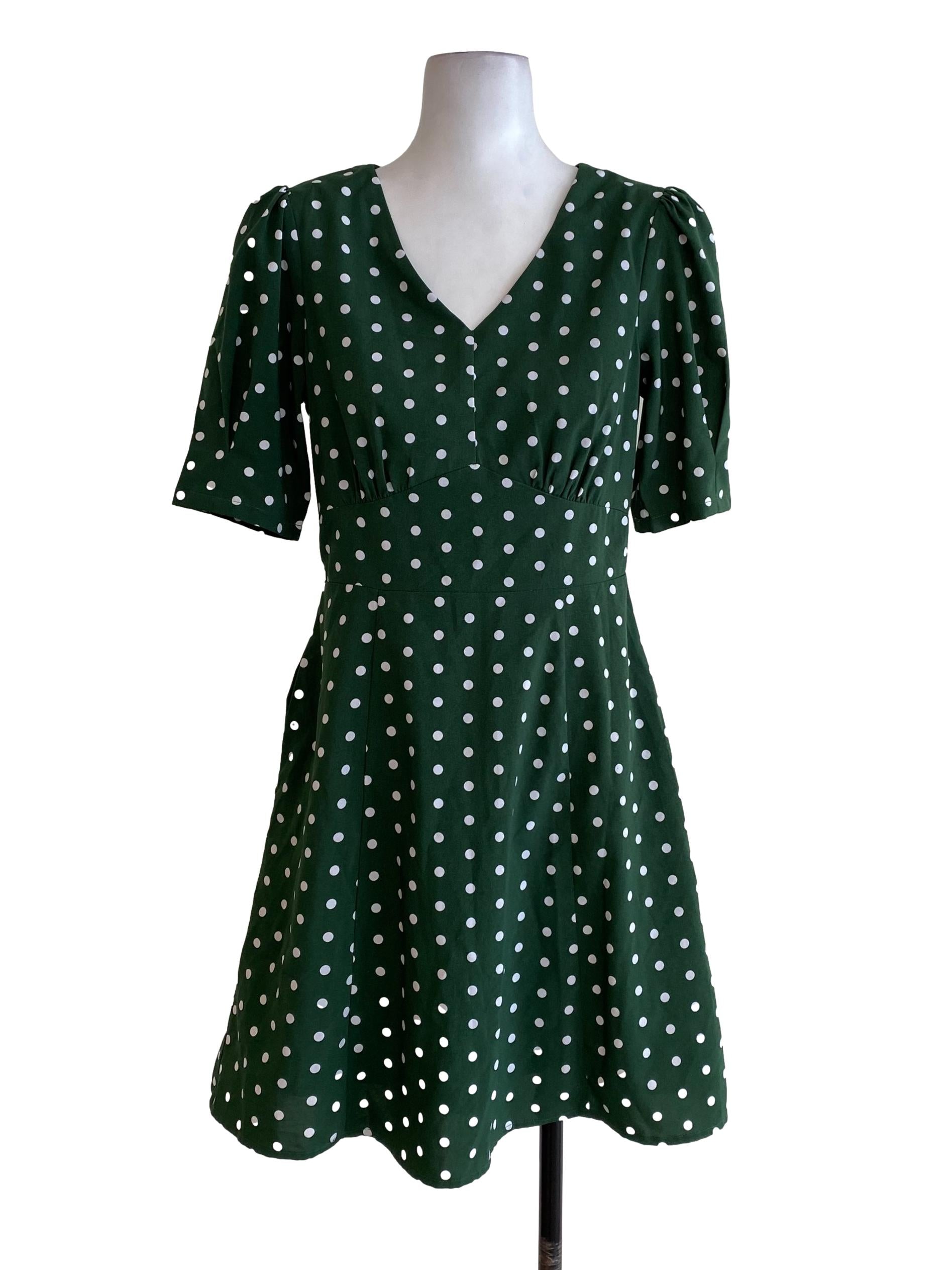 Green Polka Dot Dress