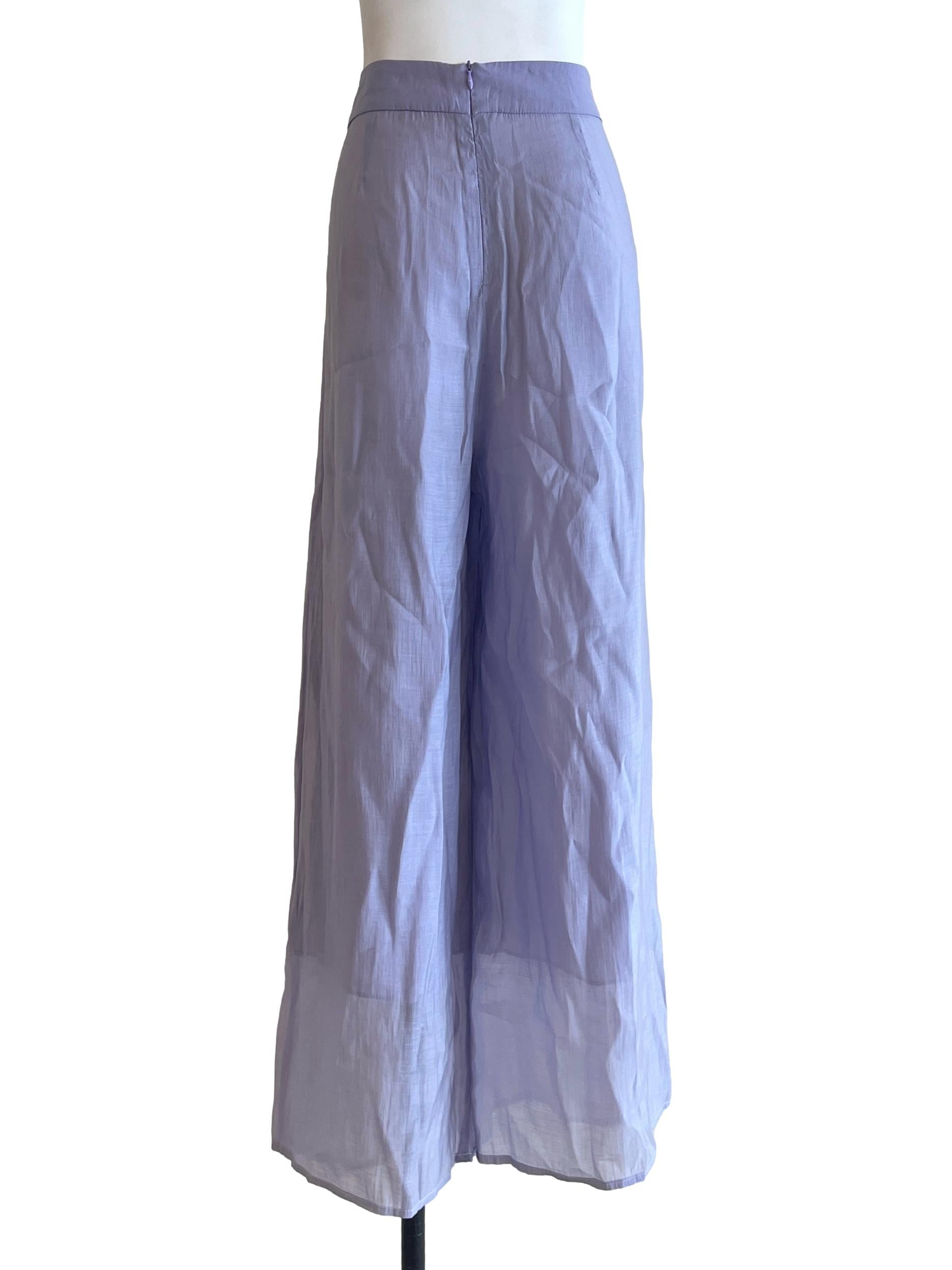 Lavender Purple Wide Leg Pants