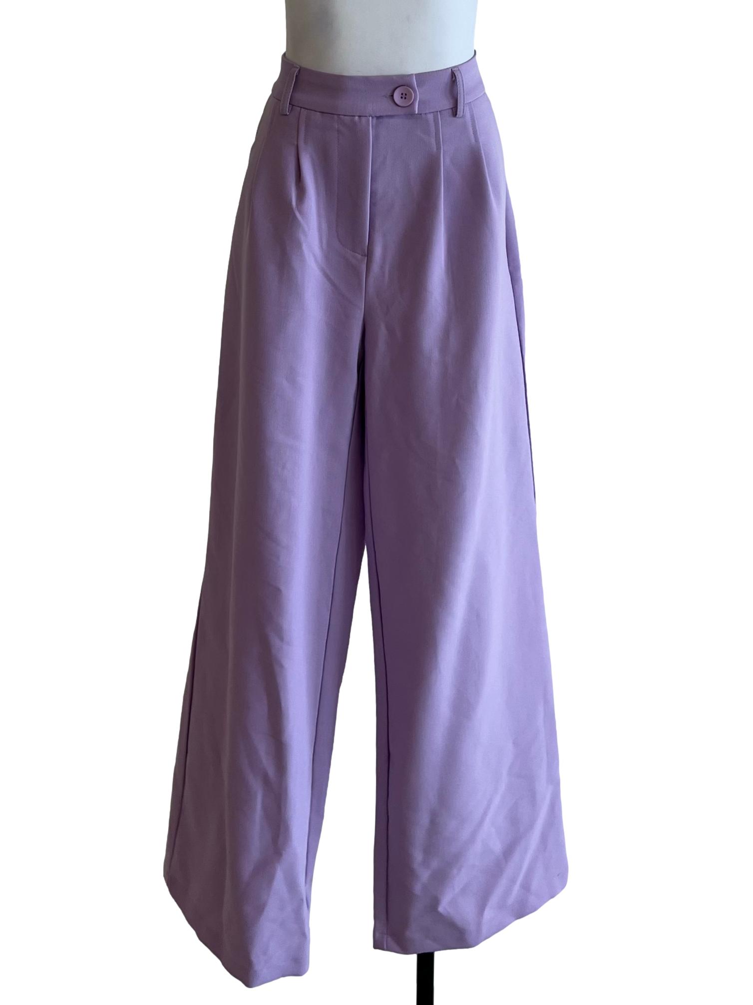 Lavender Plain Formal Pants