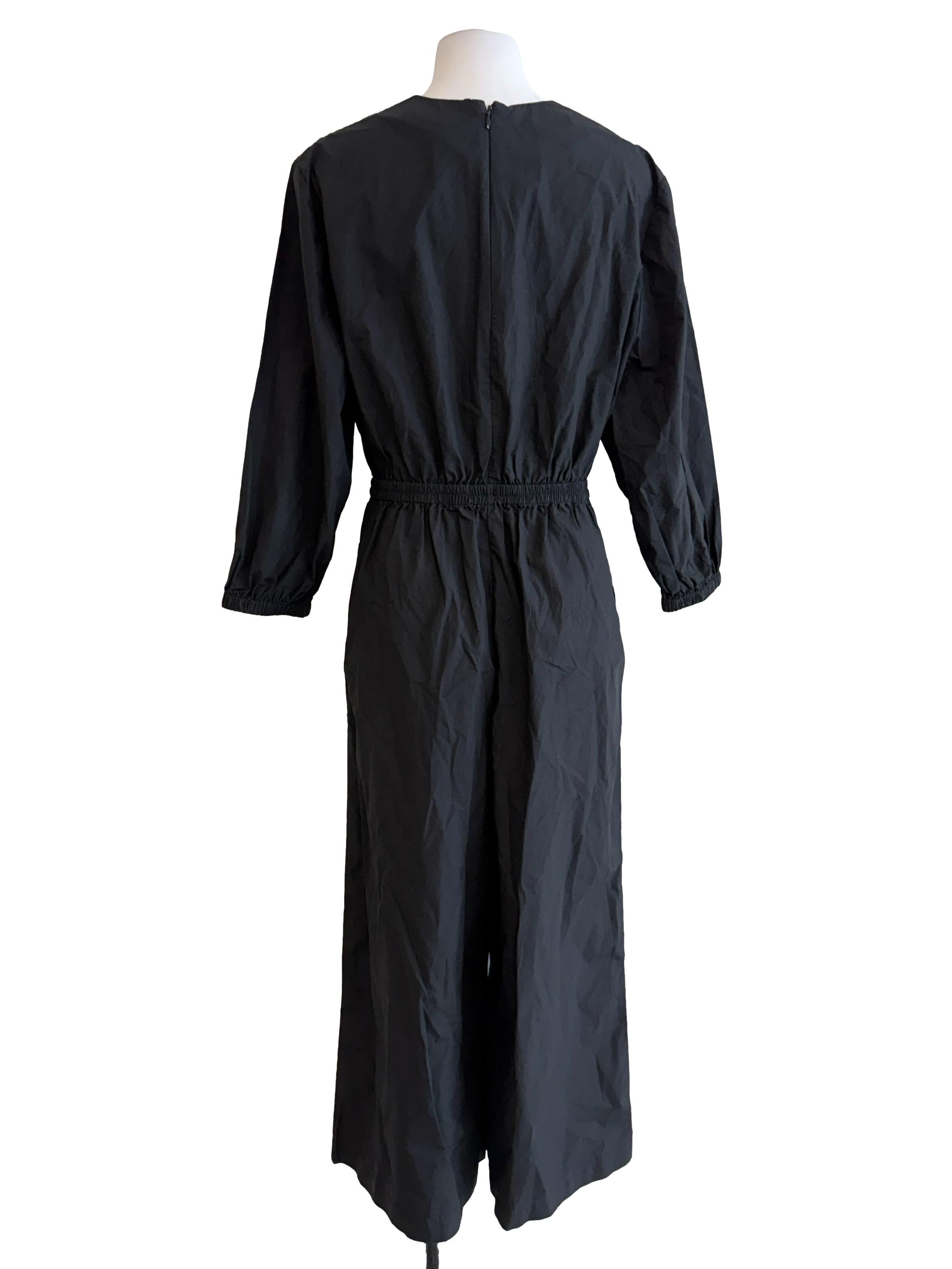 Charcoal V Neck Jumpsuit