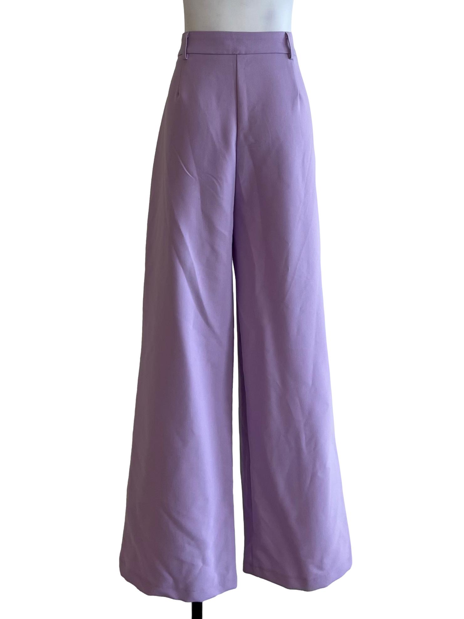 Lavender Plain Formal Pants