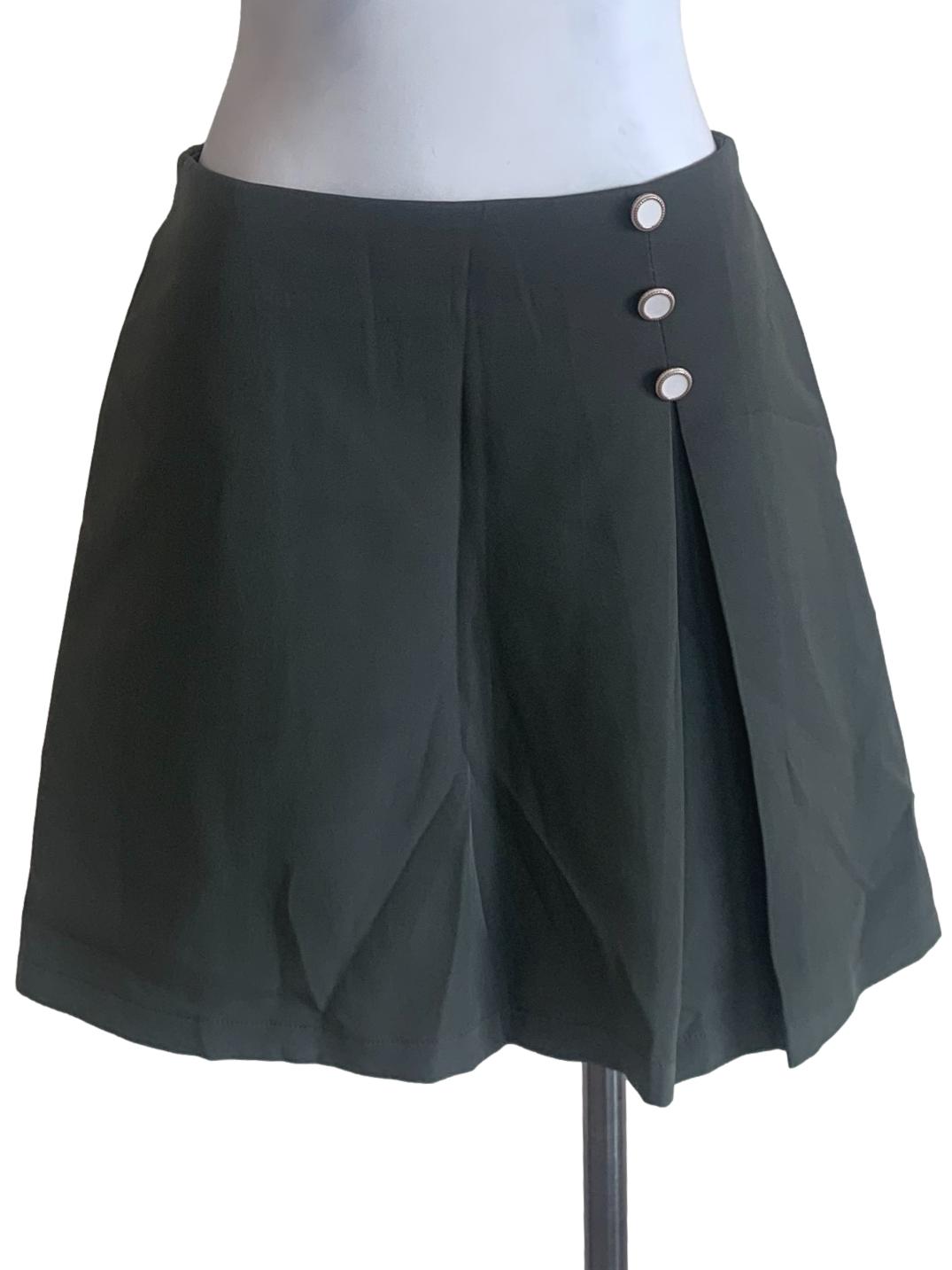 Crocodile Green A-Line Skorts