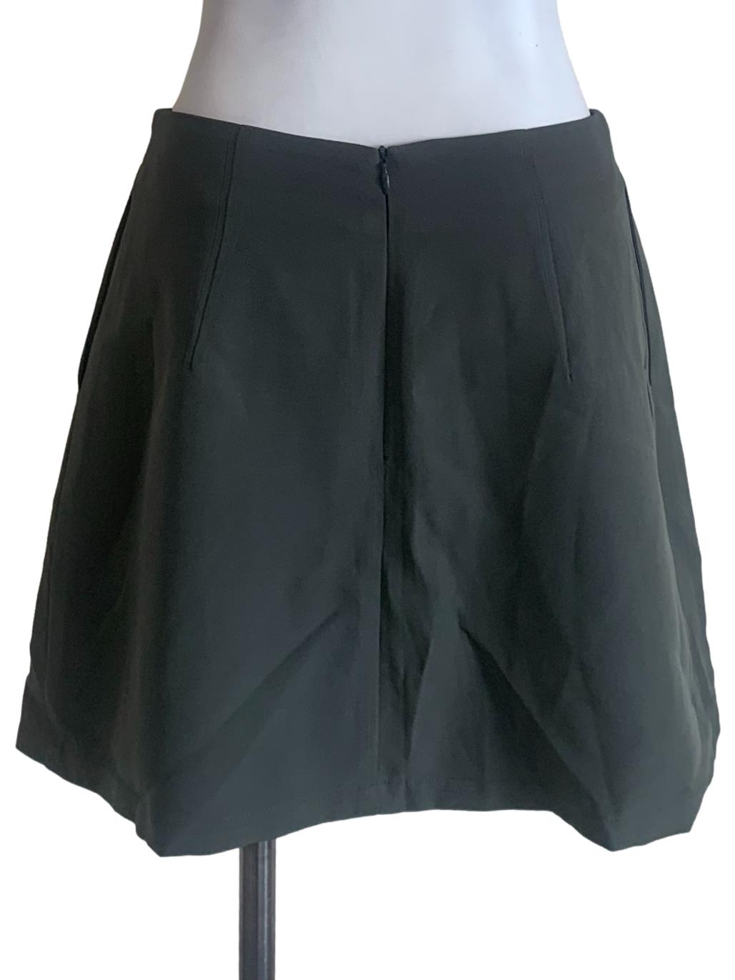 Crocodile Green A-Line Skorts