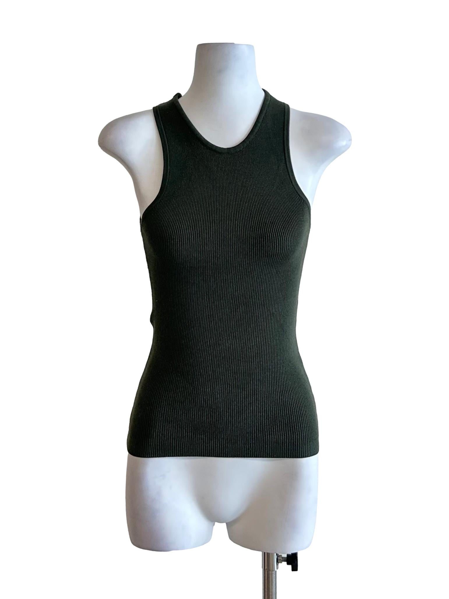 Pine Green Sleeveless Top