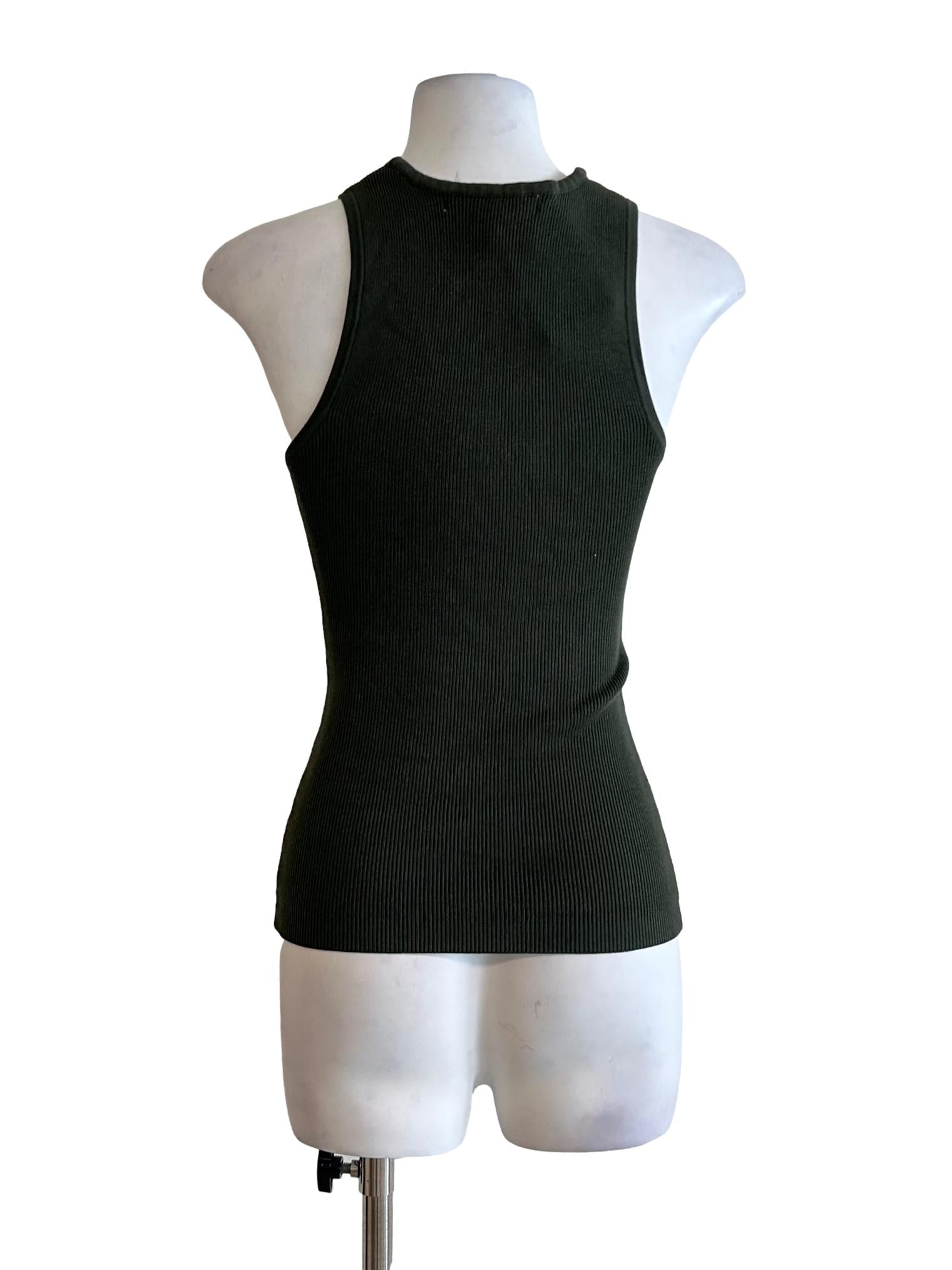 Pine Green Sleeveless Top