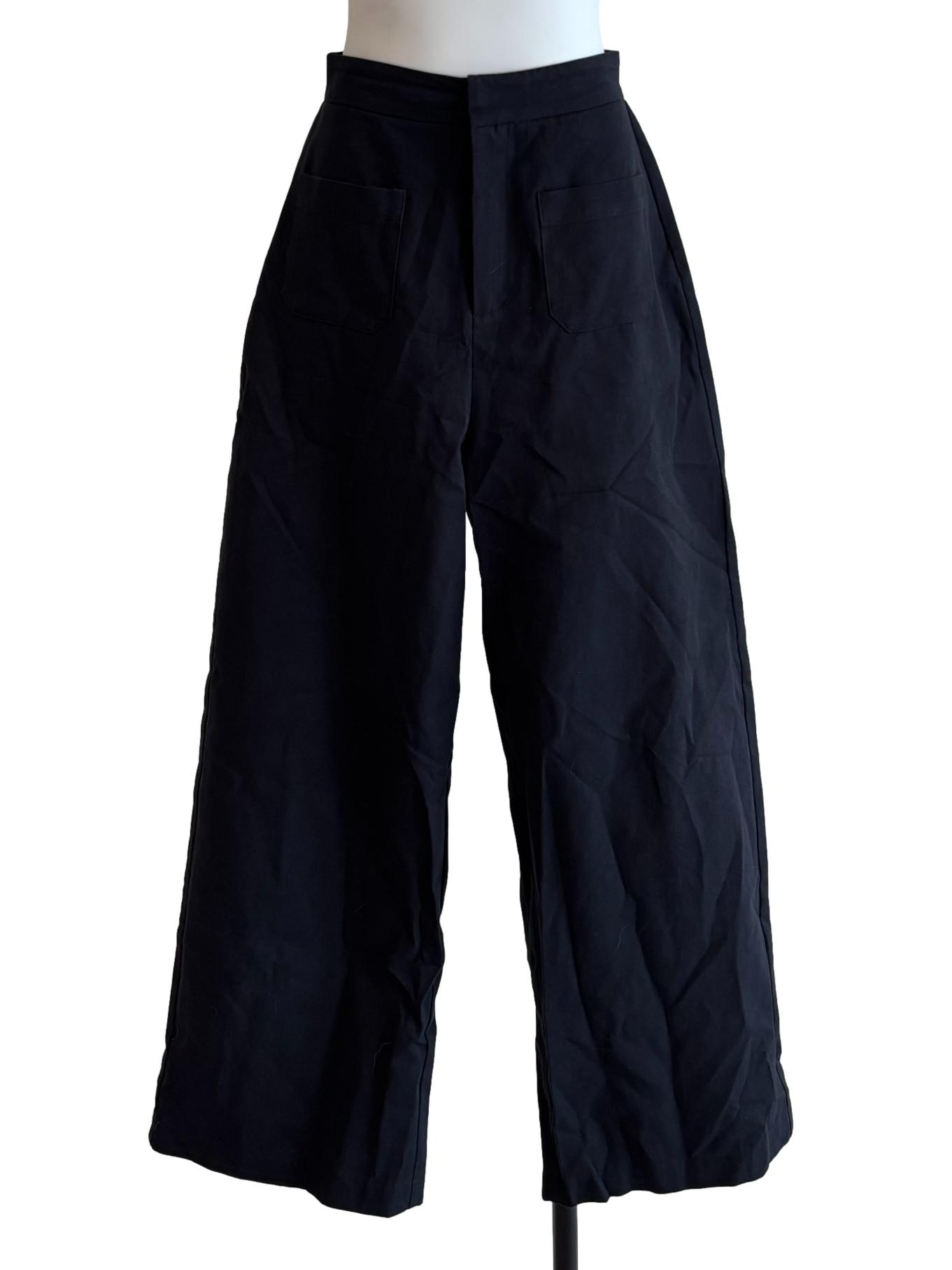 Onyx Black Wide Leg Pants