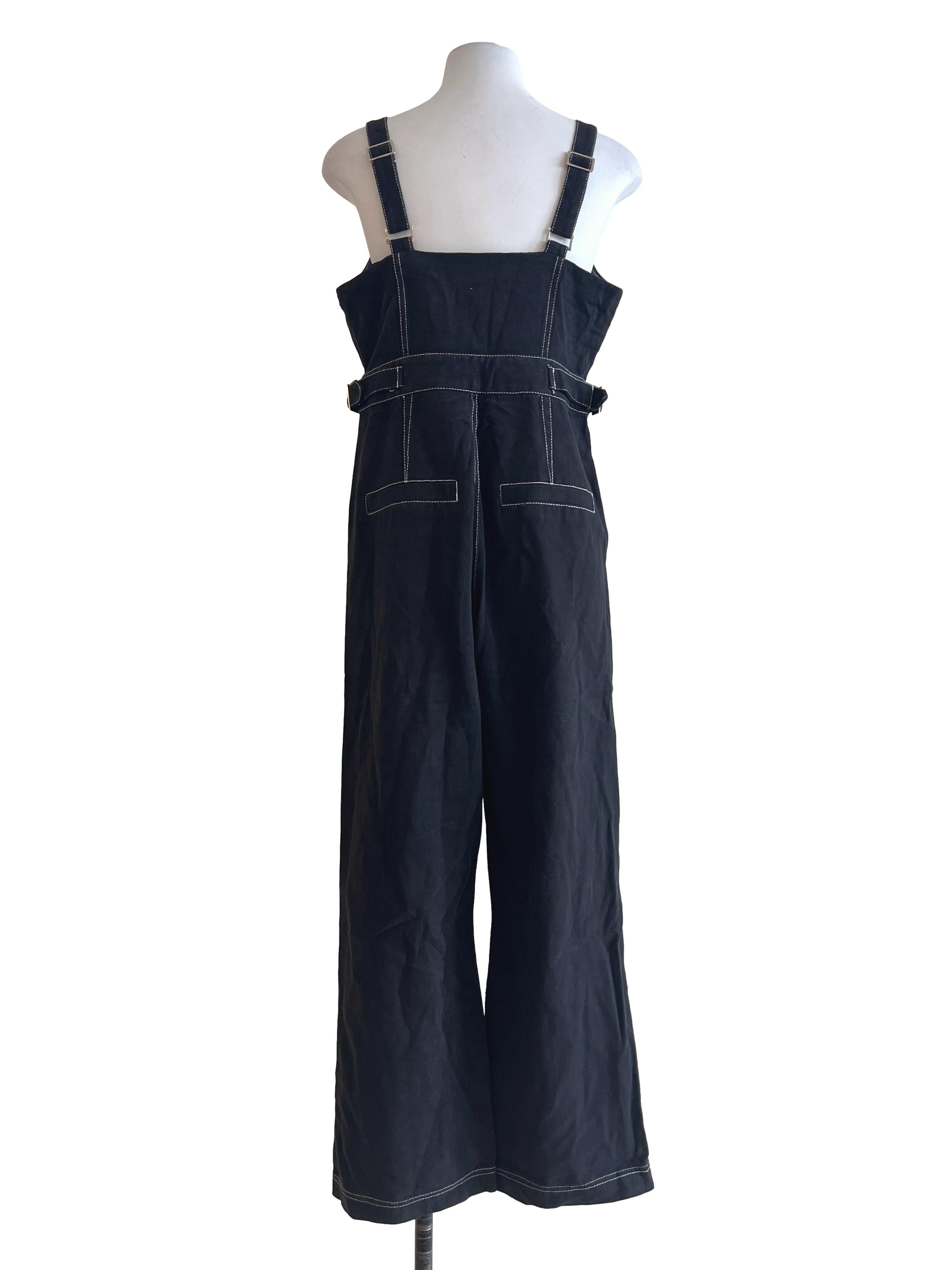 Jade Black Sweetheart Overall