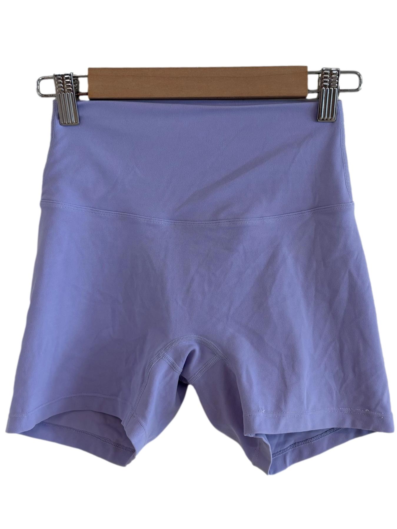 Lilac Purple High Waist Short Tights