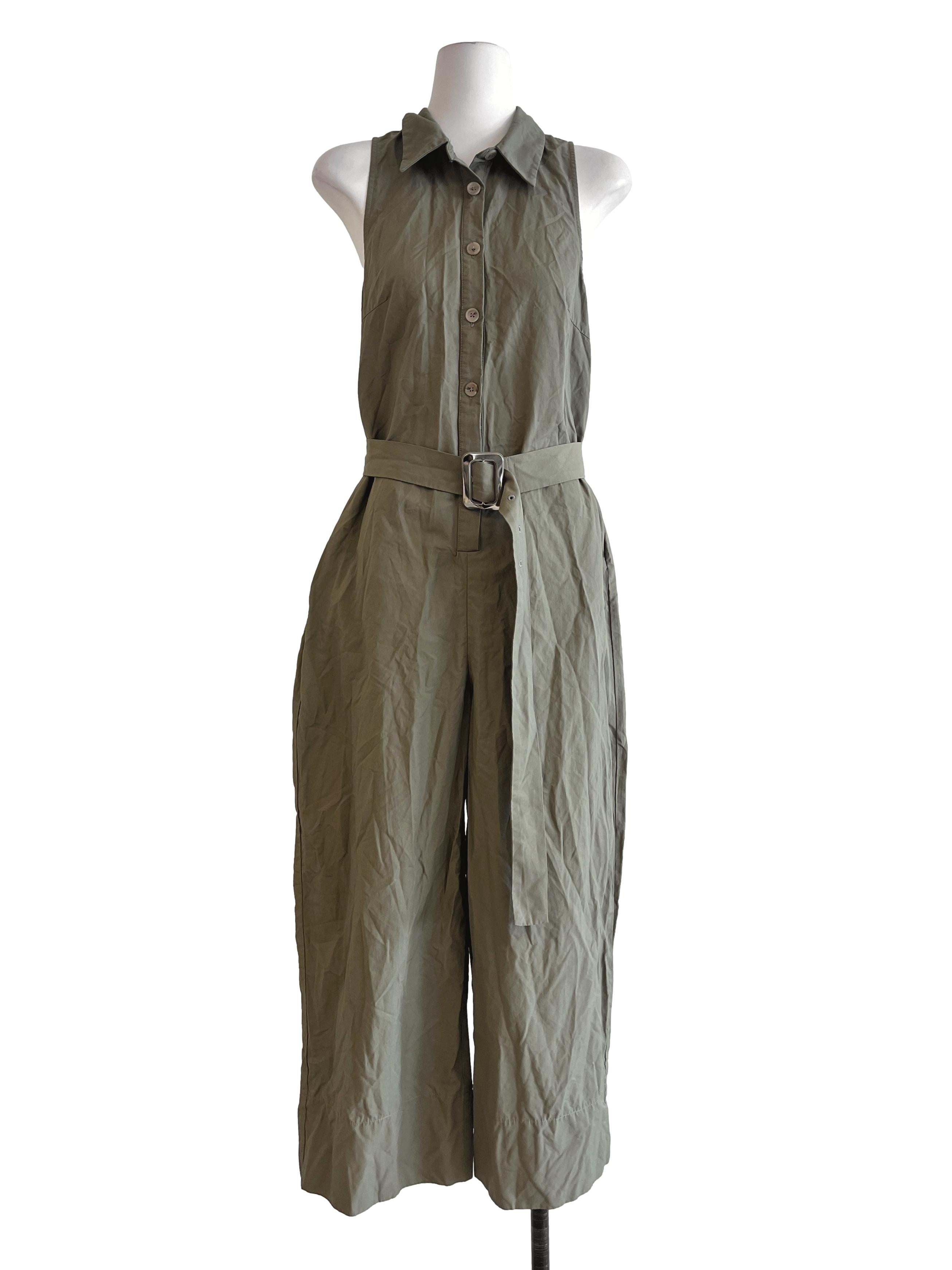Cotton Belted Jumpsuit OSN