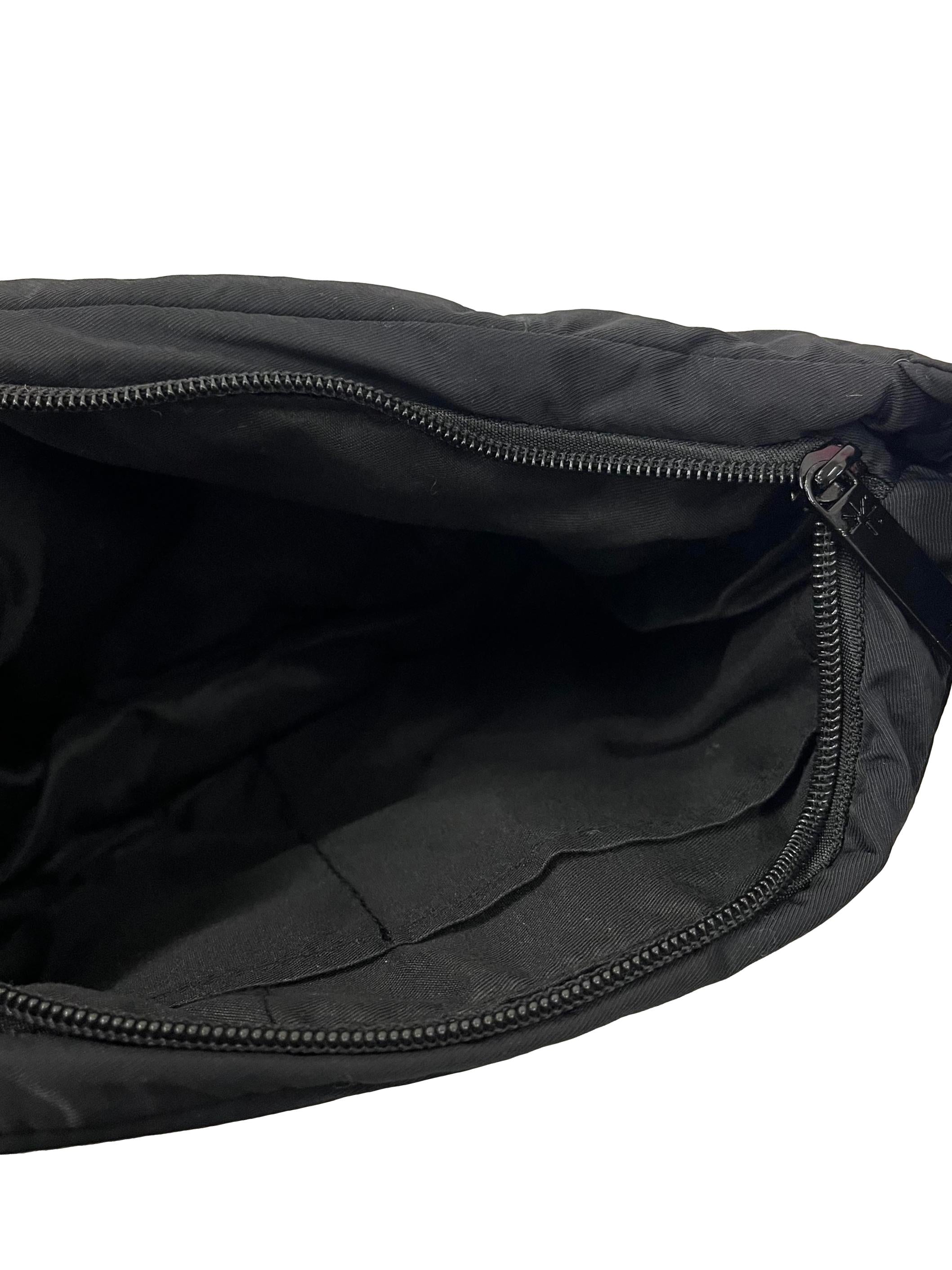 Black Quilted Puffer Shoulder Bag