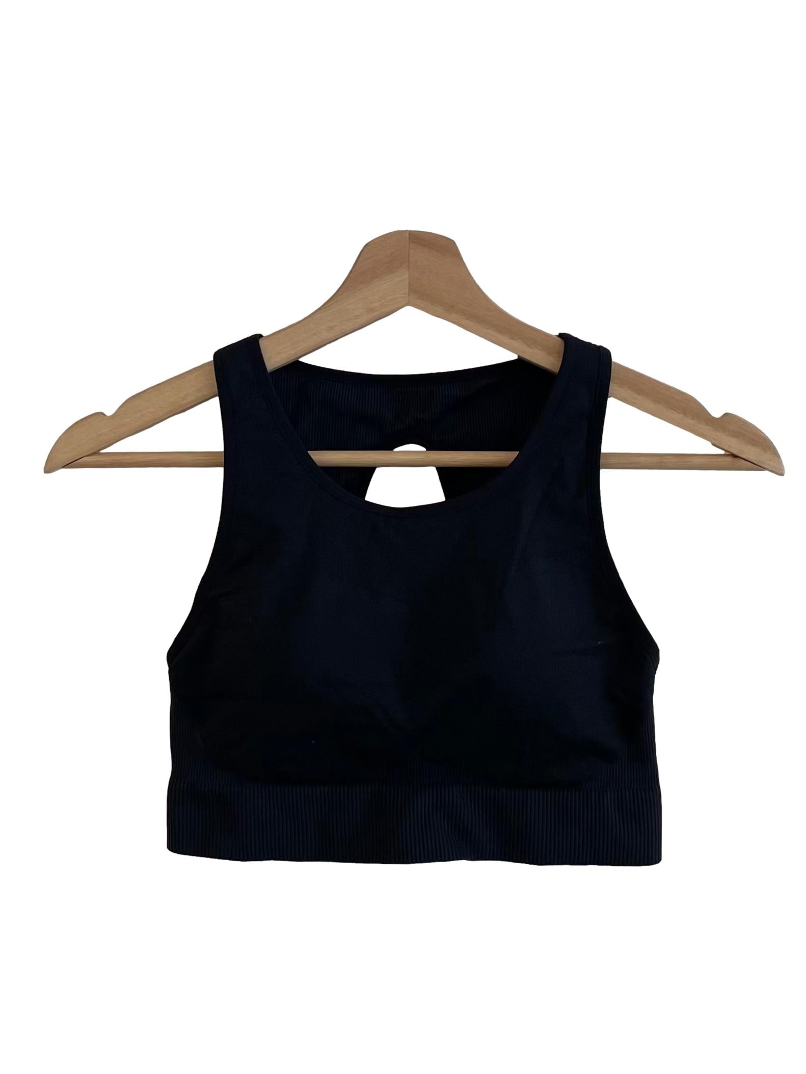 Black Tank Sports Bra