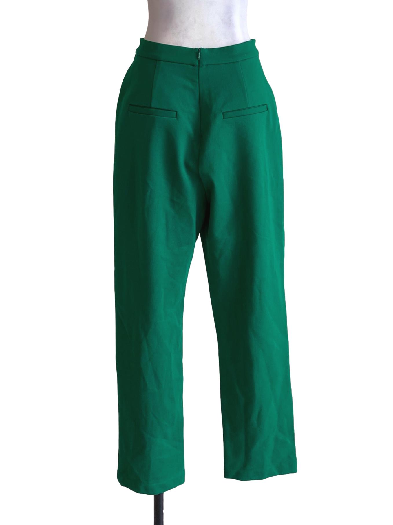 Fern Green Zipped Formal Trouser LB