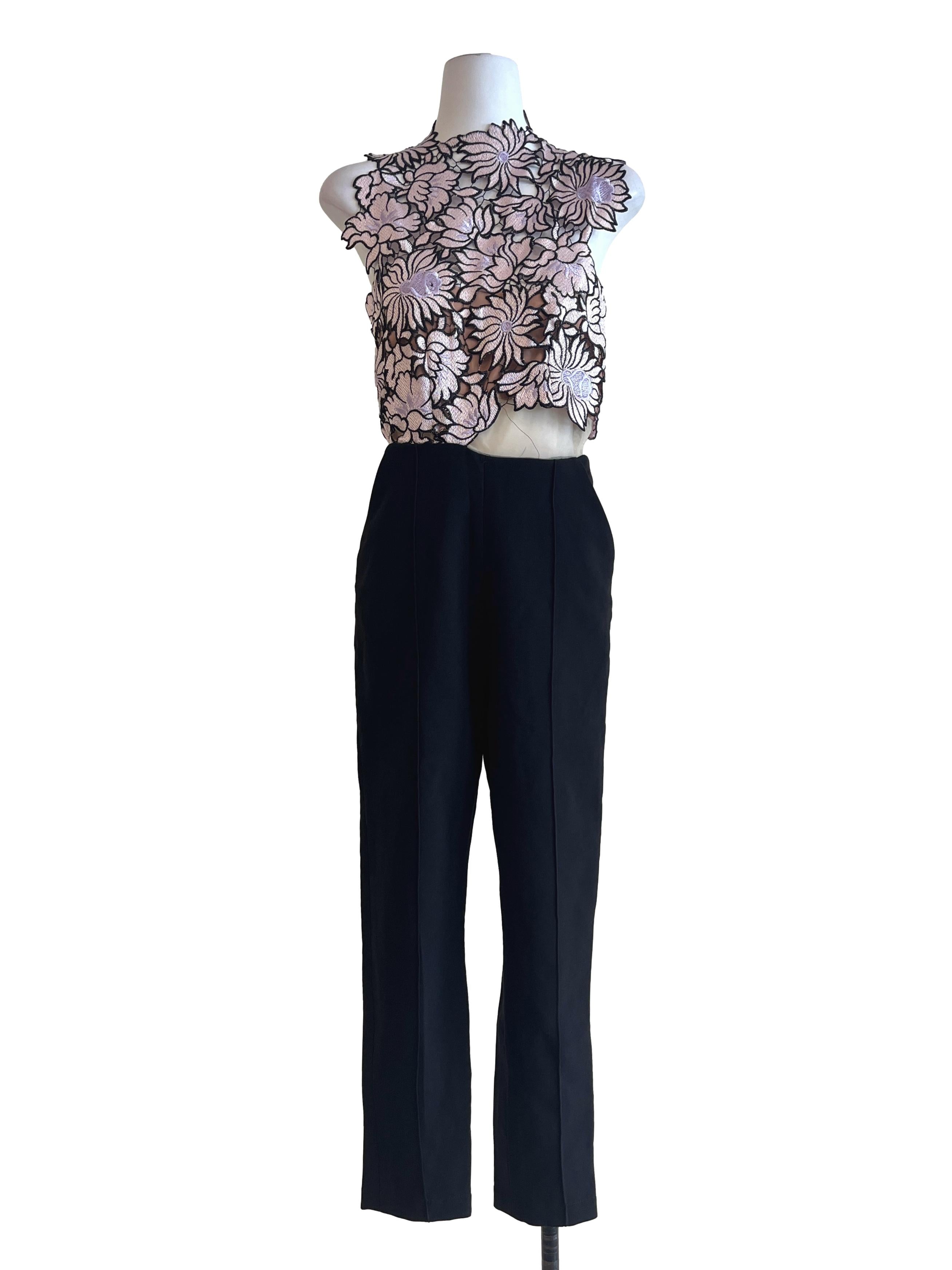Onyx Black Halter Neck Jumpsuit