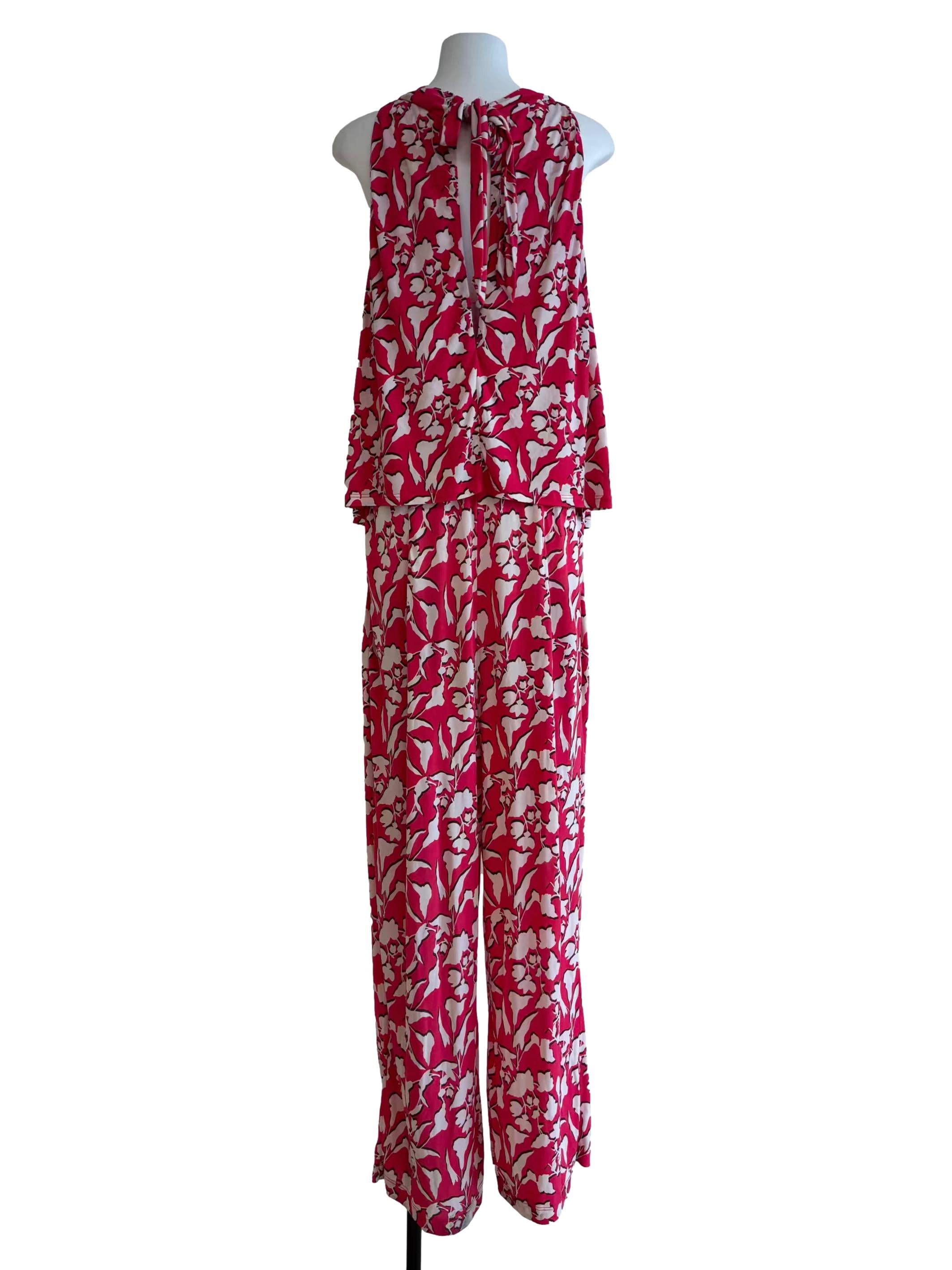 Pink Prints Skyler Cropped Jumpsuit CSN CSN