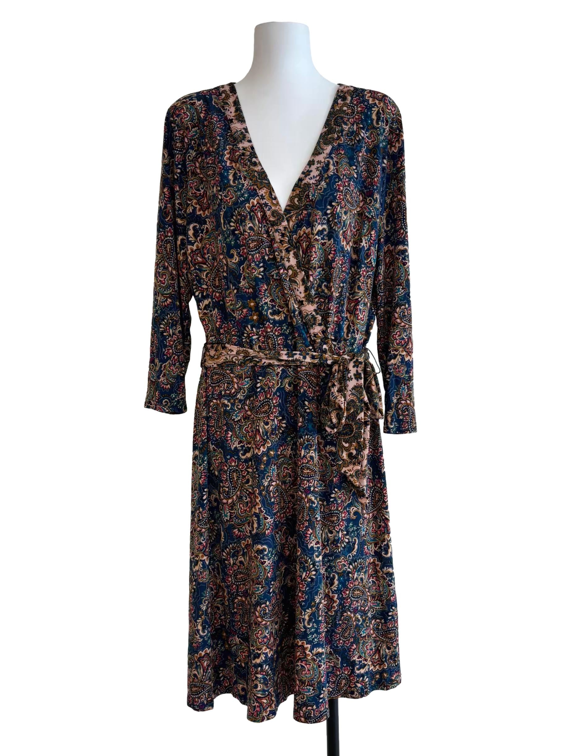 Boho Parsley Banded Perfect Wrap Dress CSN