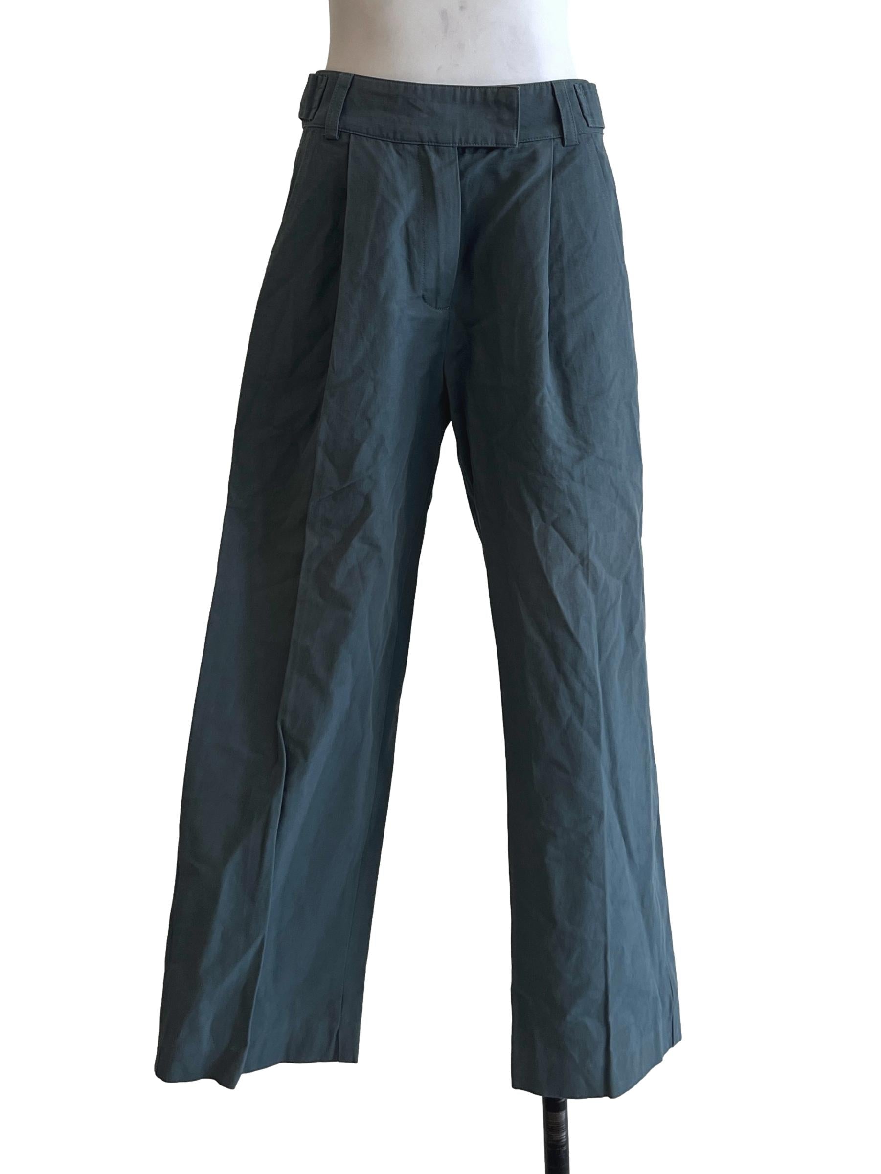 Fern Green Straight Pants