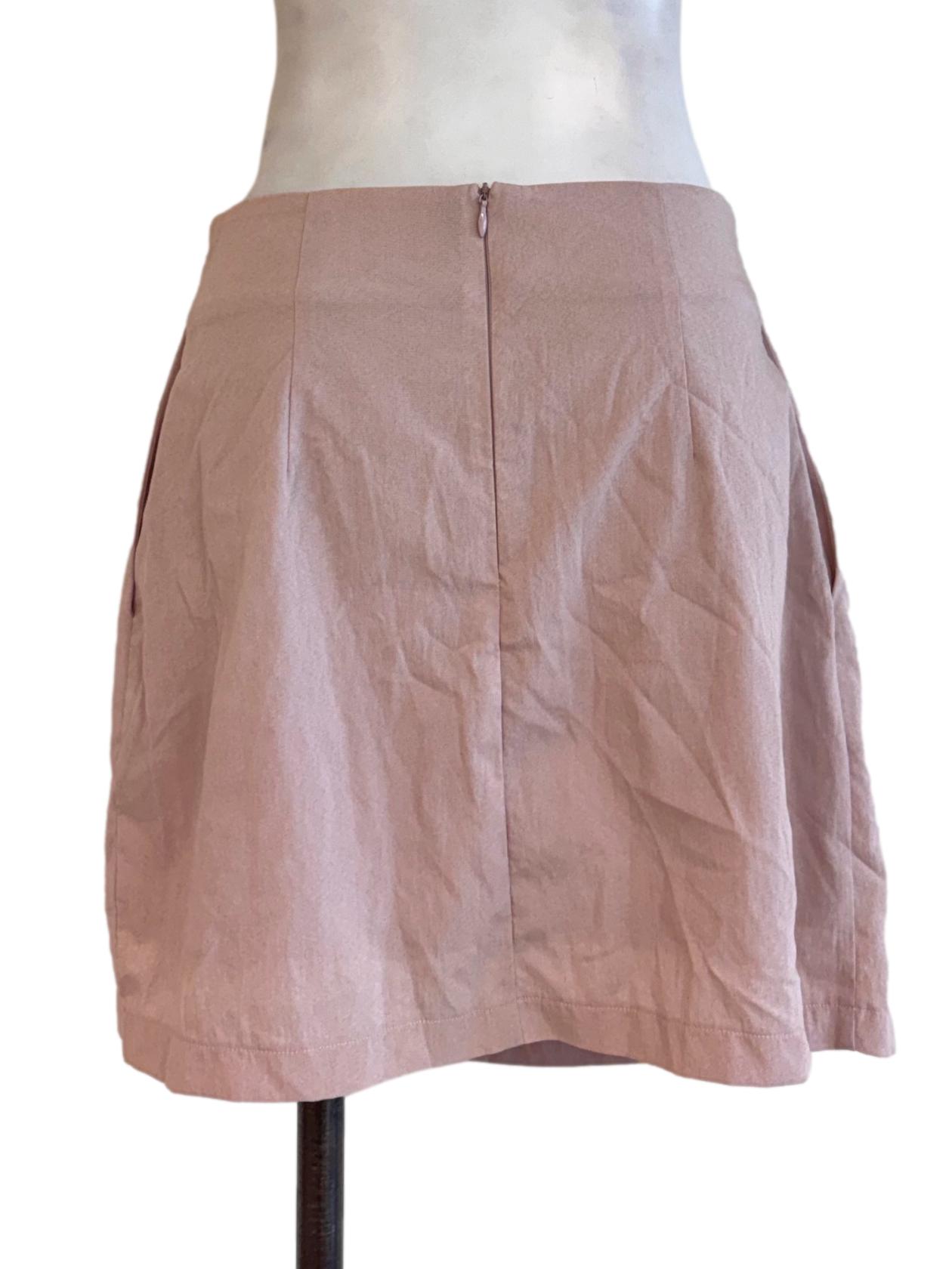 Dusty Rose Ruched Mini Skort