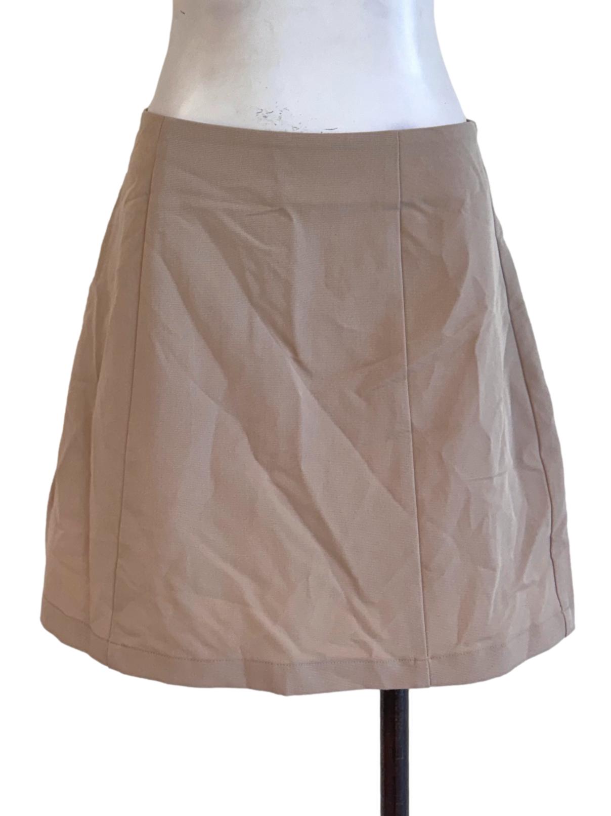 Taupe A-Line Mini Skort