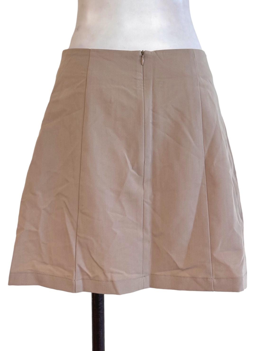 Taupe A-Line Mini Skort