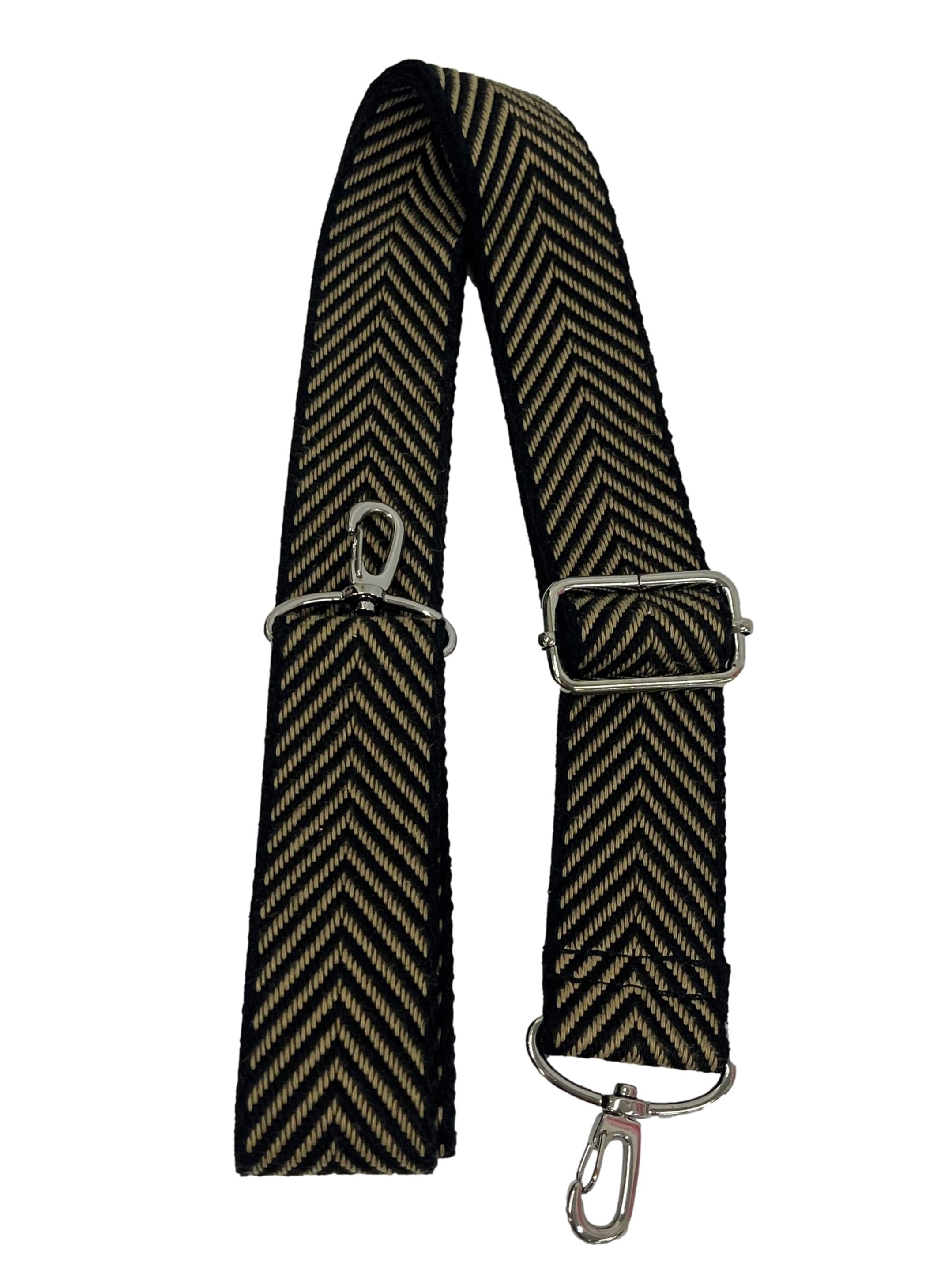 Black Crossbody Bag With Interchangable Straps